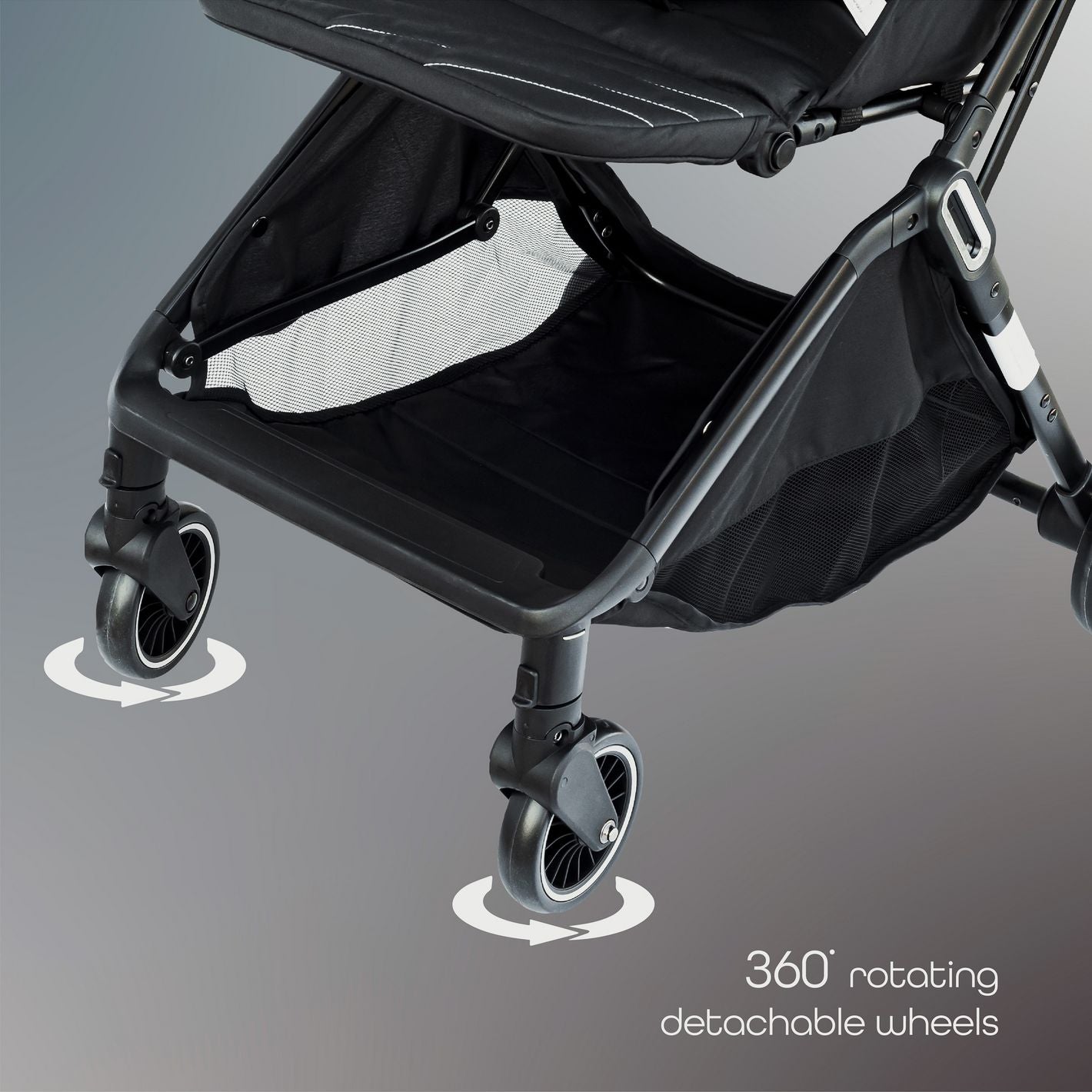 SDB Baby Autofold Cabin Stroller with Canopy - Grey