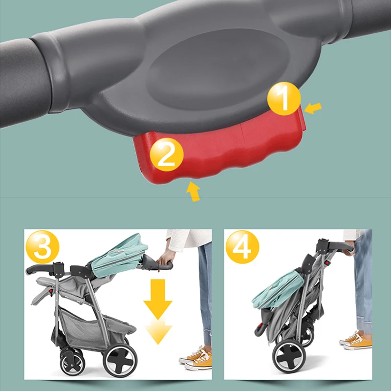 Shenma Baby Stroller Compact Easy Folding (Grey)