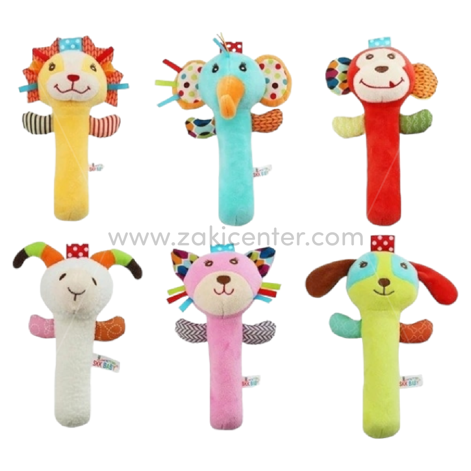 Baby Hand Bell Plush Toys (Animal Face)