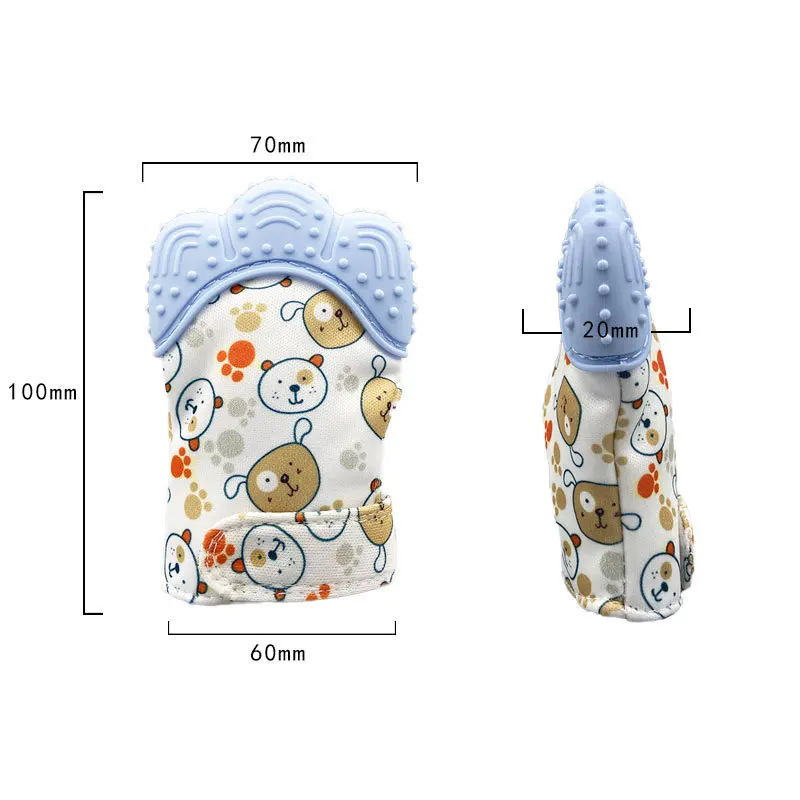 Baby Gum Teething Mittens - Bear