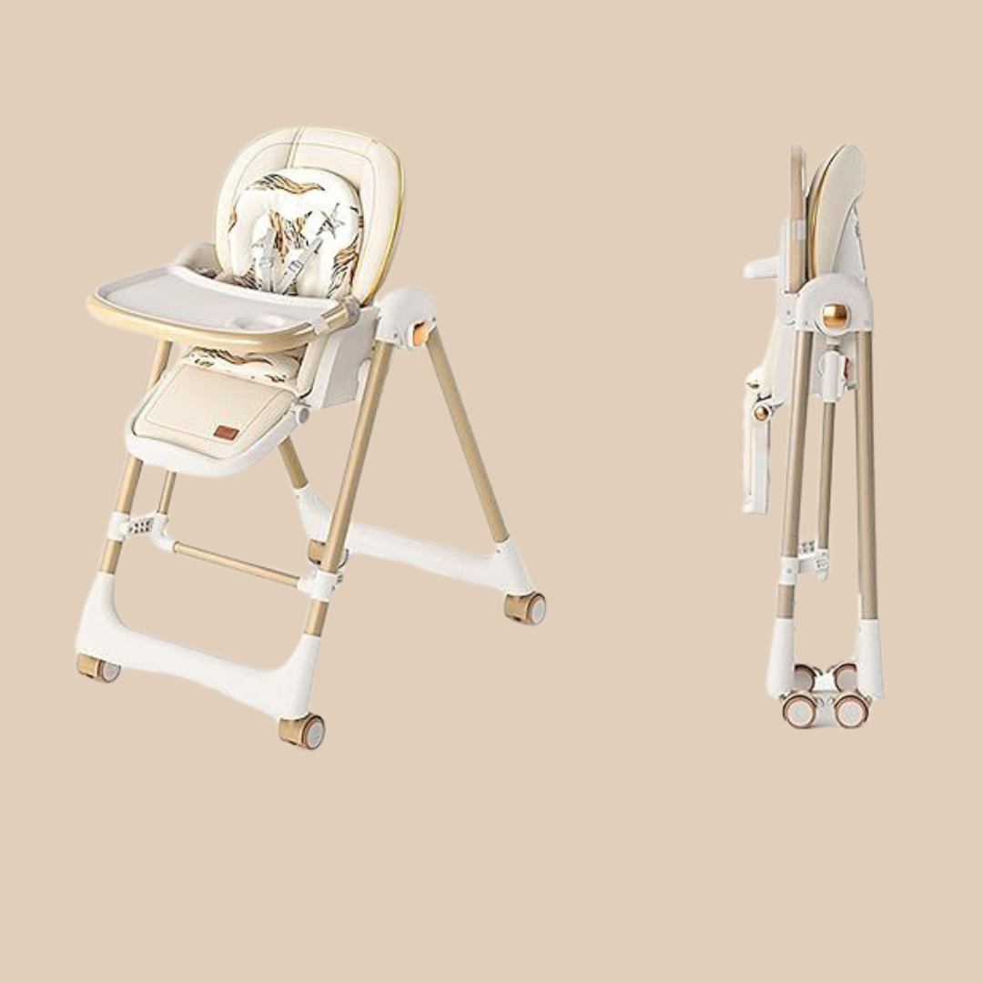 Baby 2in1 Highchair & Swing Multi-Level - Khaki