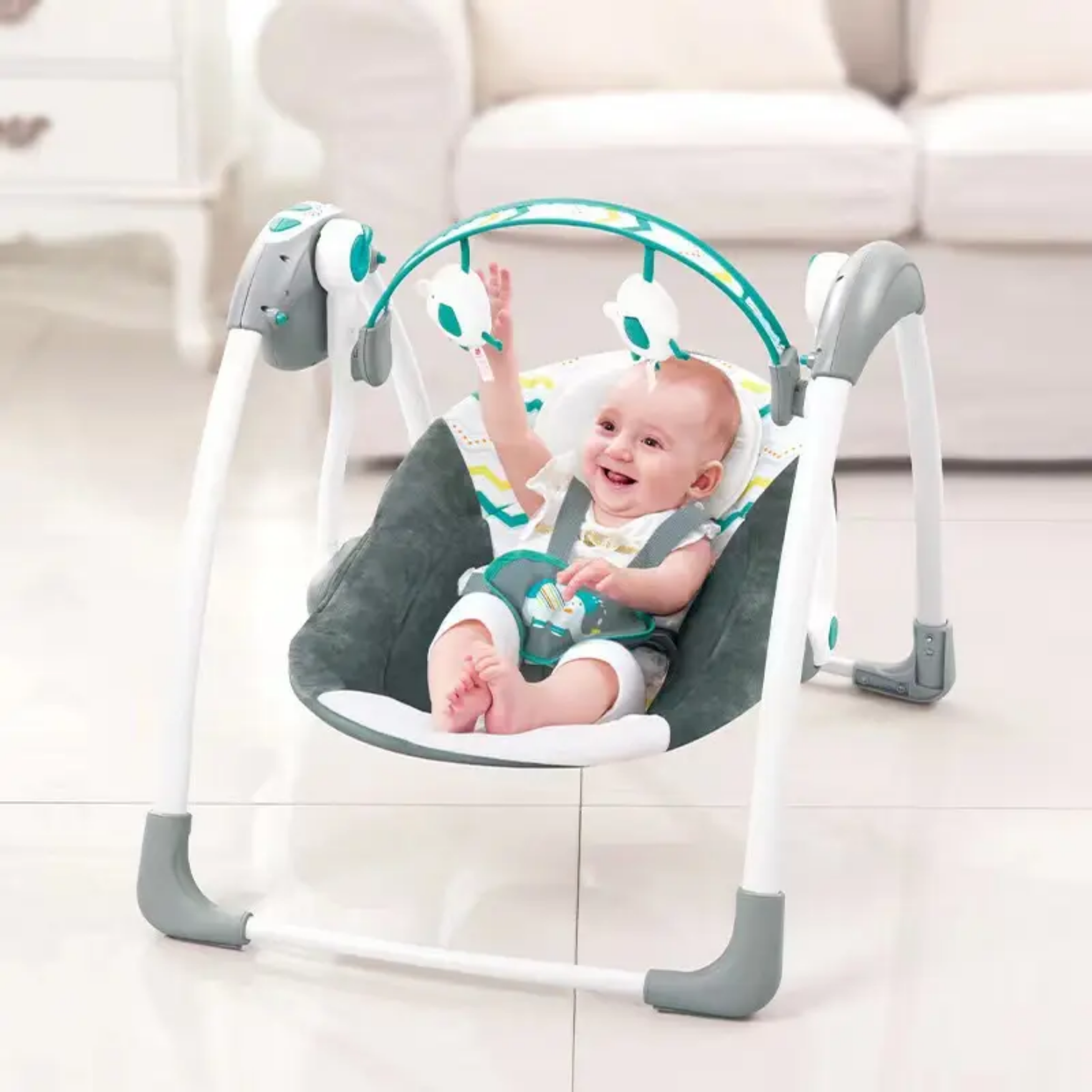 Mastela Deluxe Portable Swing - (Green)