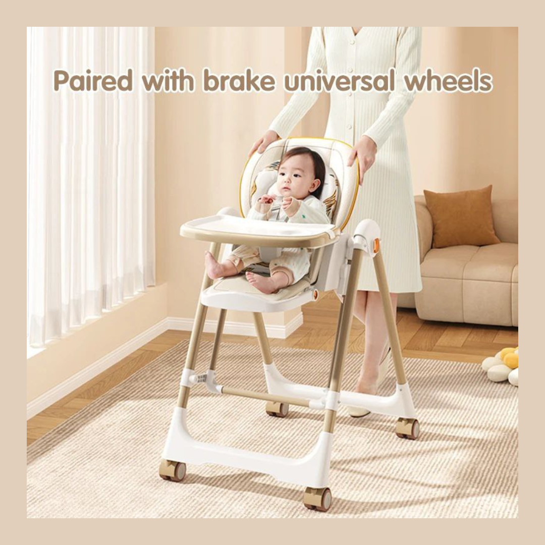 Baby 2in1 Highchair & Swing Multi-Level - Khaki