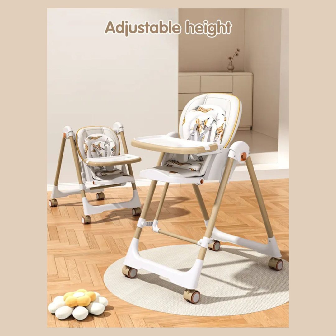 Baby 2in1 Highchair & Swing Multi-Level - Khaki