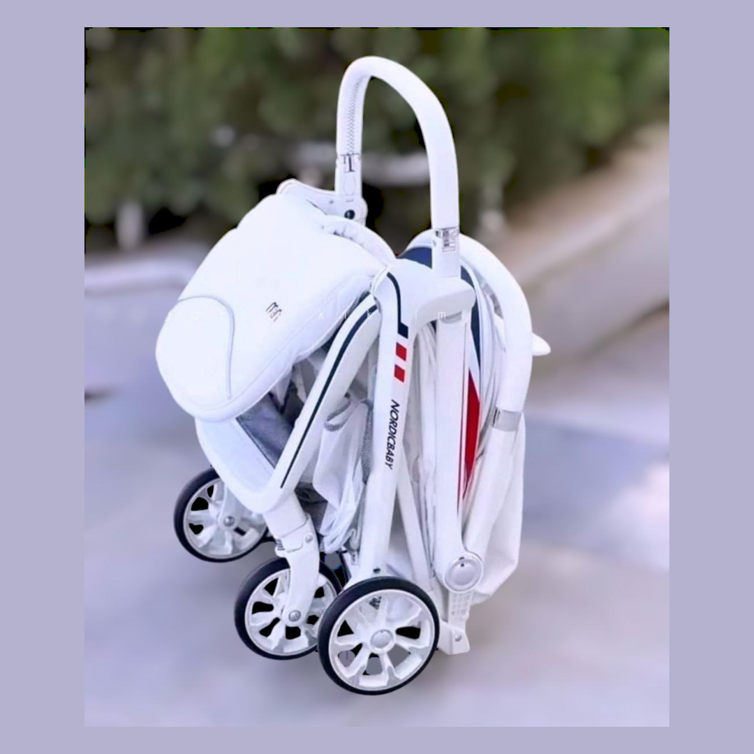 Mini Light Weight Travel Stroller - White