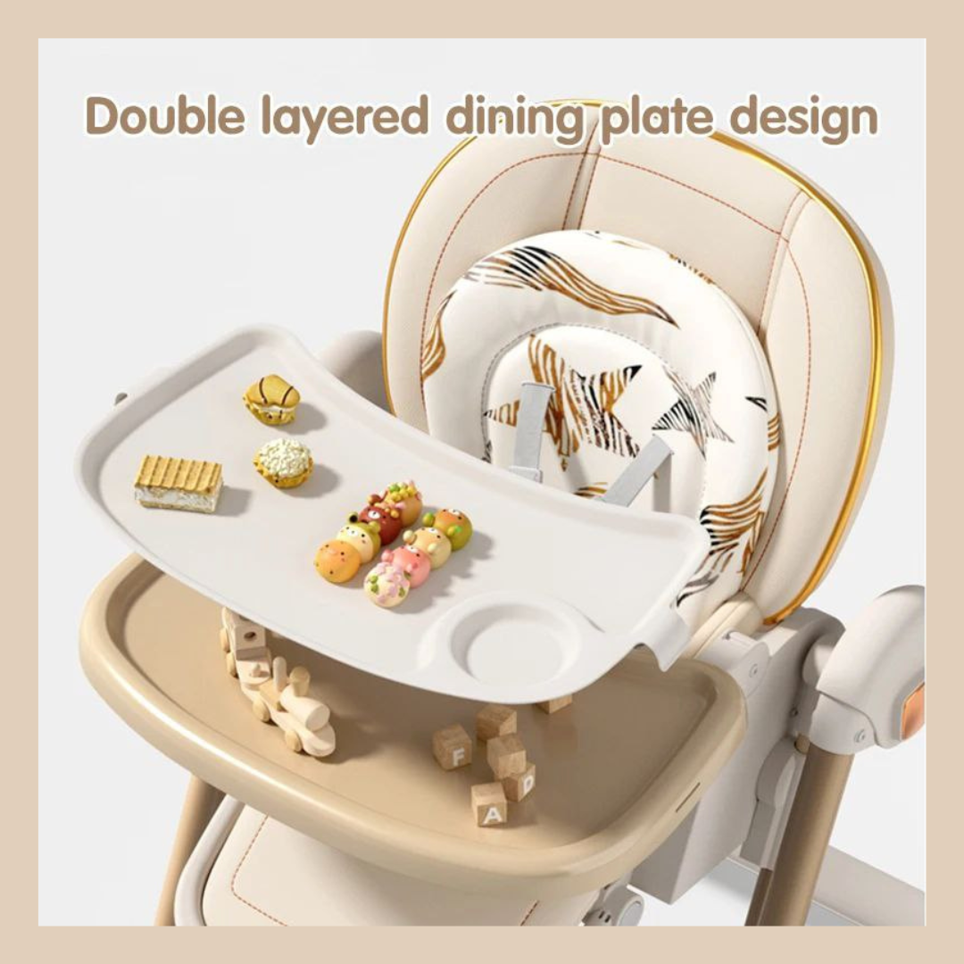 Baby 2in1 Highchair & Swing Multi-Level - Khaki