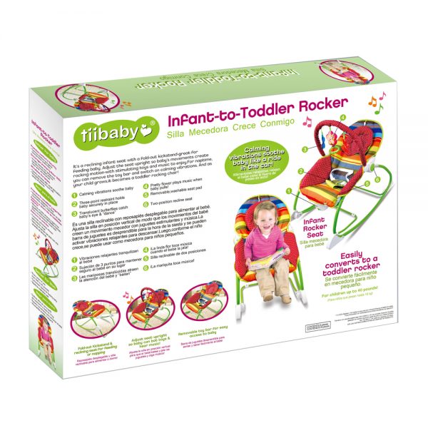 TiTi Baby Infant Toddler Rocker - Stripes