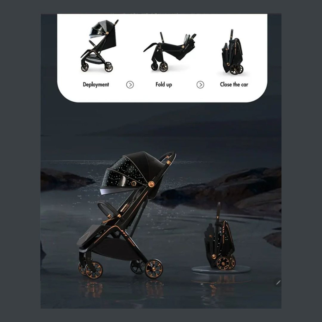 Mini Light Weight Travel Stroller - Black