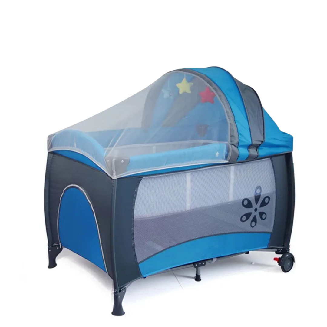 Baby Playpen Crib - Blue