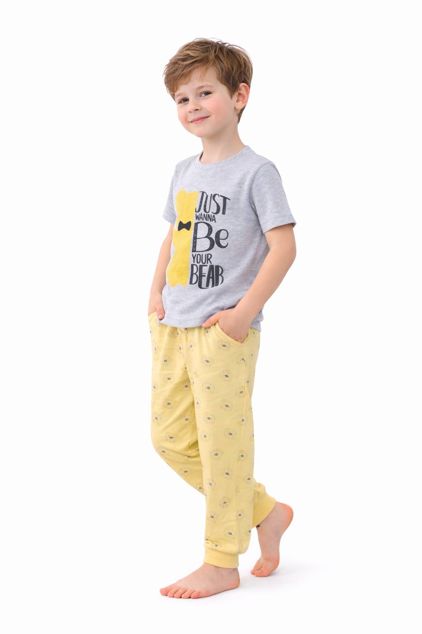 ZAKI-BOYS HALF SLEEVES T-SHIRT WITH LONG PANT 2-7Y