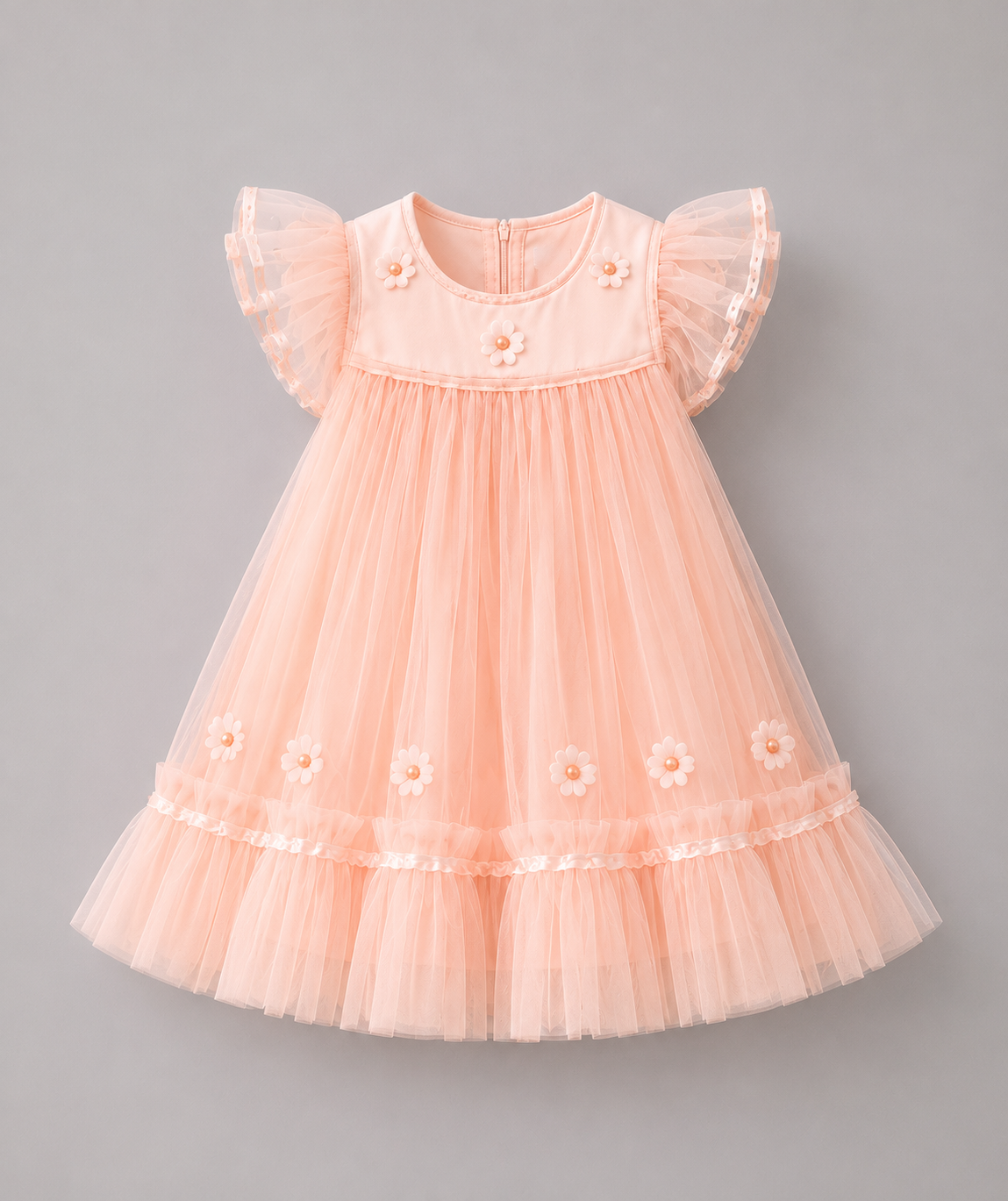 ZAKI-Baby Girls Fancy Party Frocks 0-18 Months