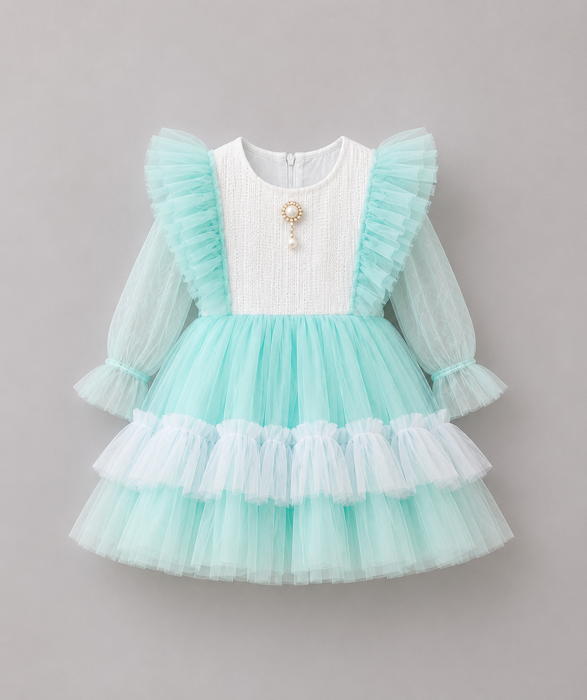 ZAKI-Baby Girls Fancy Party Frocks 0-18 Months