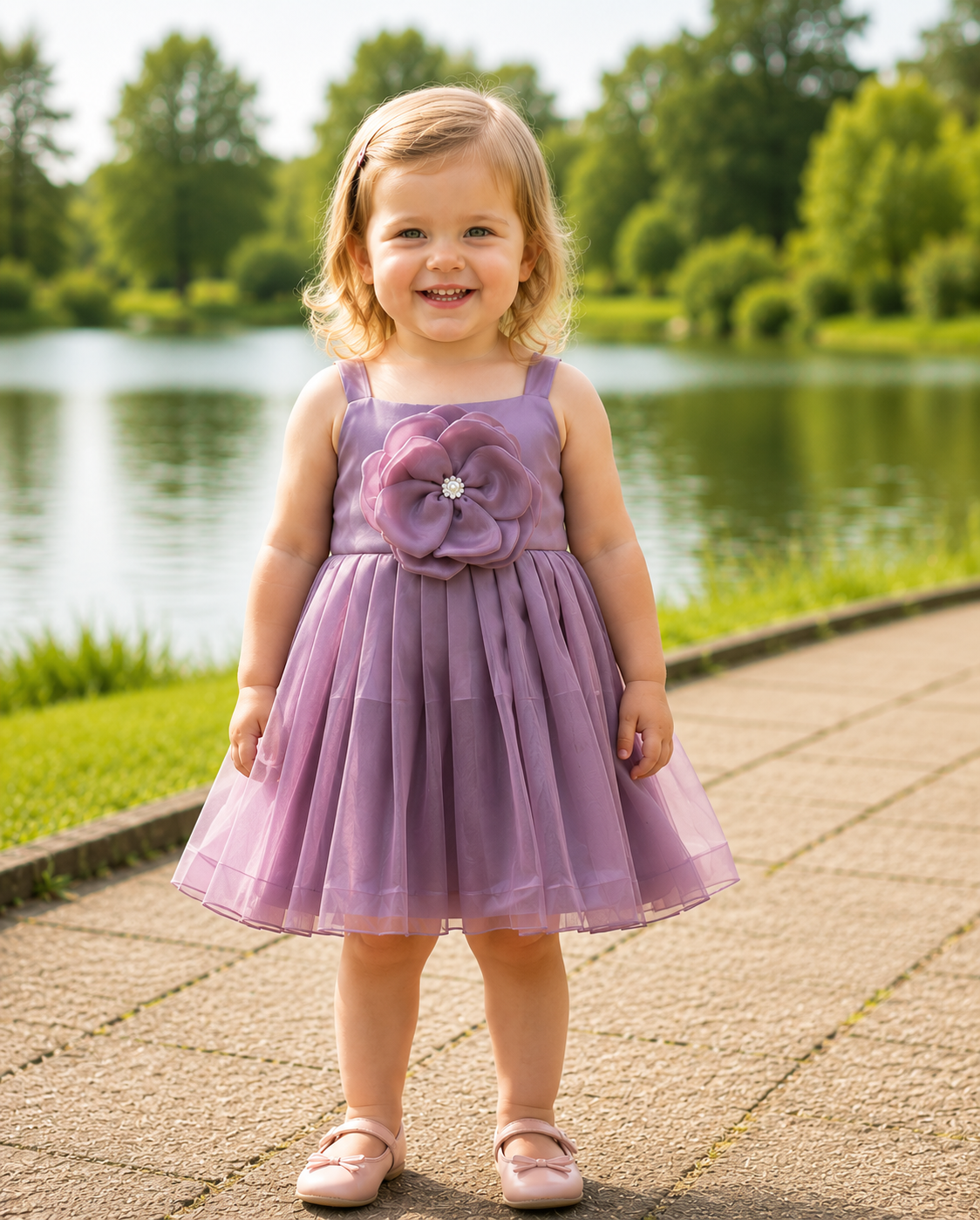 ZAKI-Baby Girls Fancy Party Frocks 0-18 Months