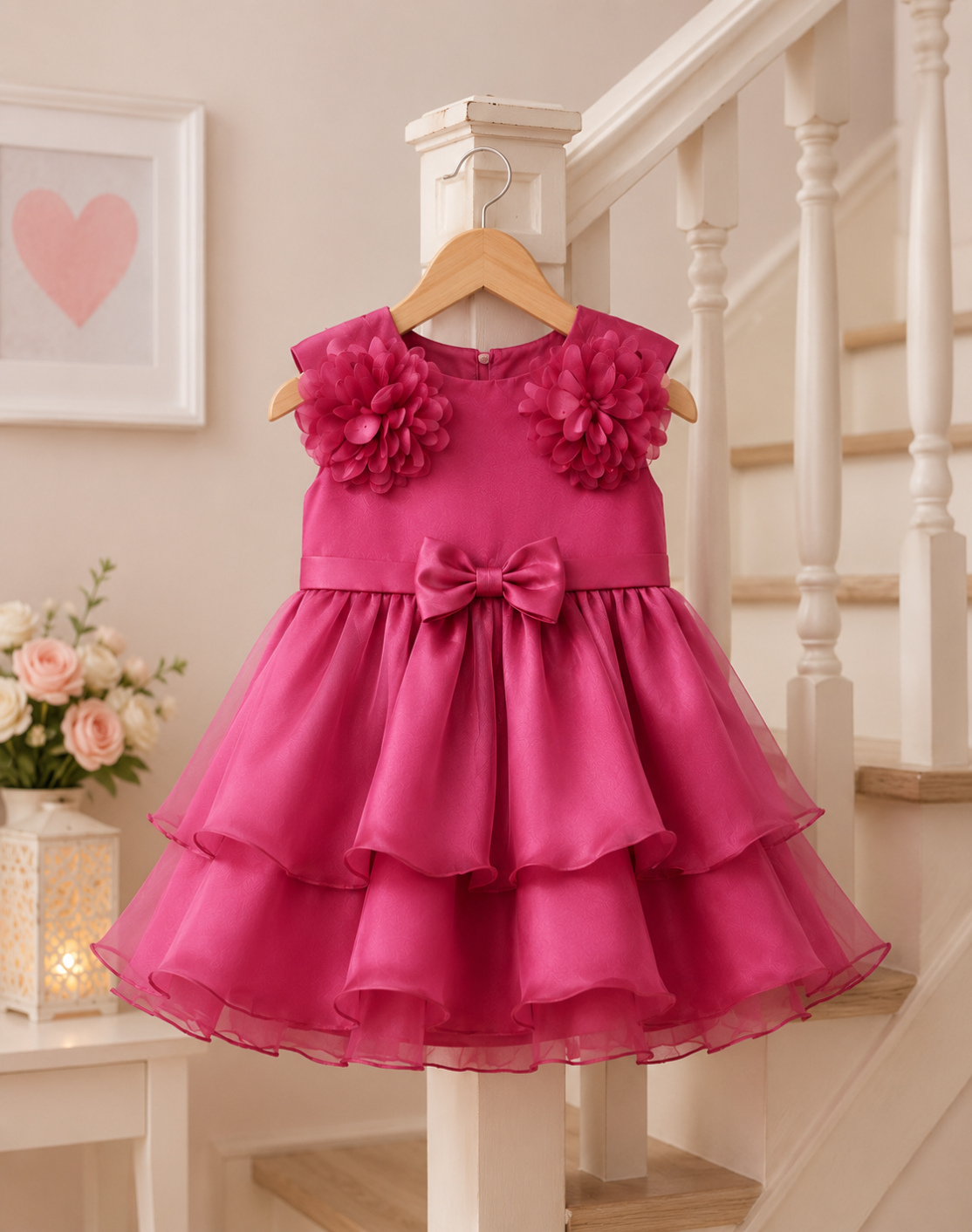 ZAKI-Baby Girls Fancy Party Frocks 0-18 Months