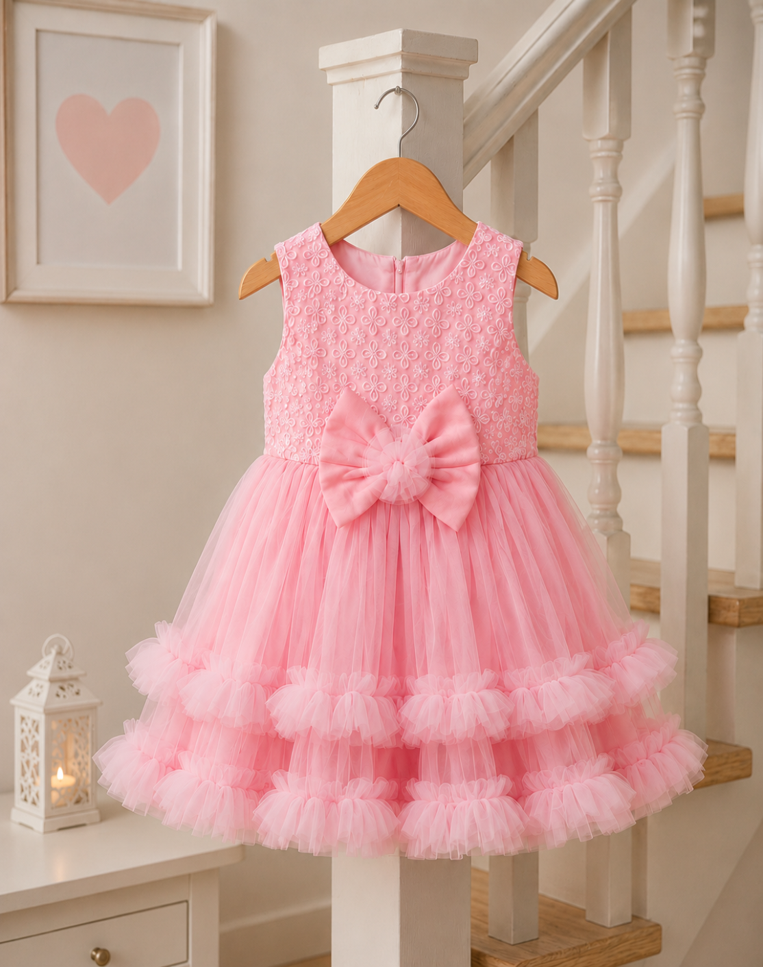 ZAKI-Baby Girls Fancy Party Frocks 0-18 Months