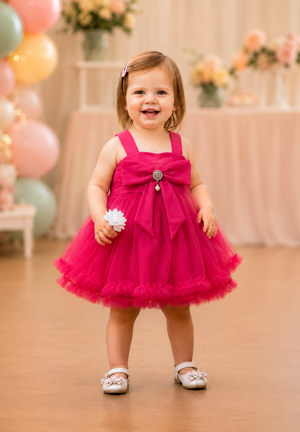 ZAKI-Baby Girls Fancy Party Frocks 0-18 Months