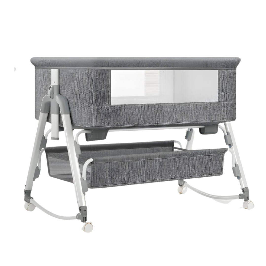 Baby Rocking Bassinet Crib - Grey