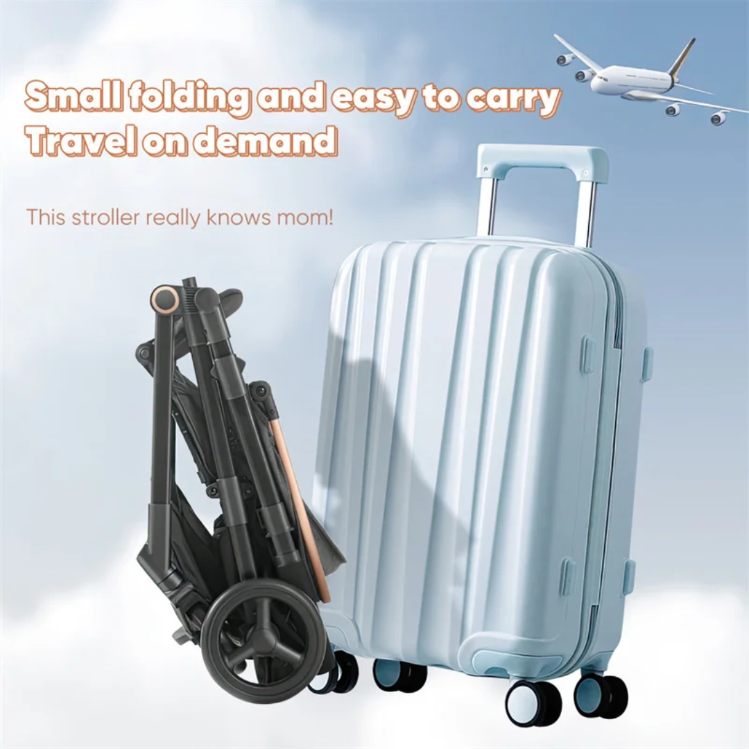 SwiftRide Vista Pro Stroller β Reversible Seat, High Landscape & Cabin-Ready Fold - Grey
