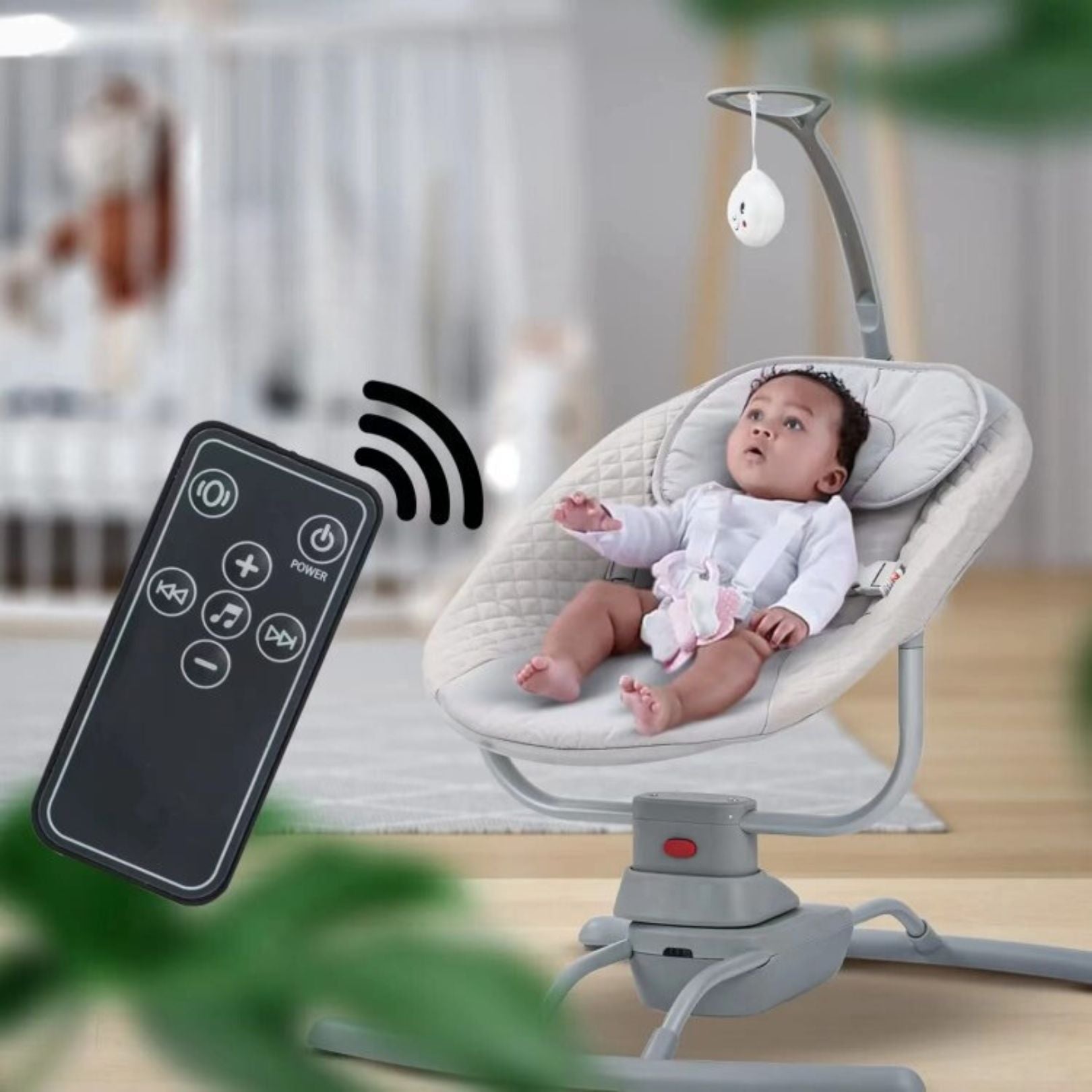 POPYPAPA - Baby Swing & Rocking Chair - Beige