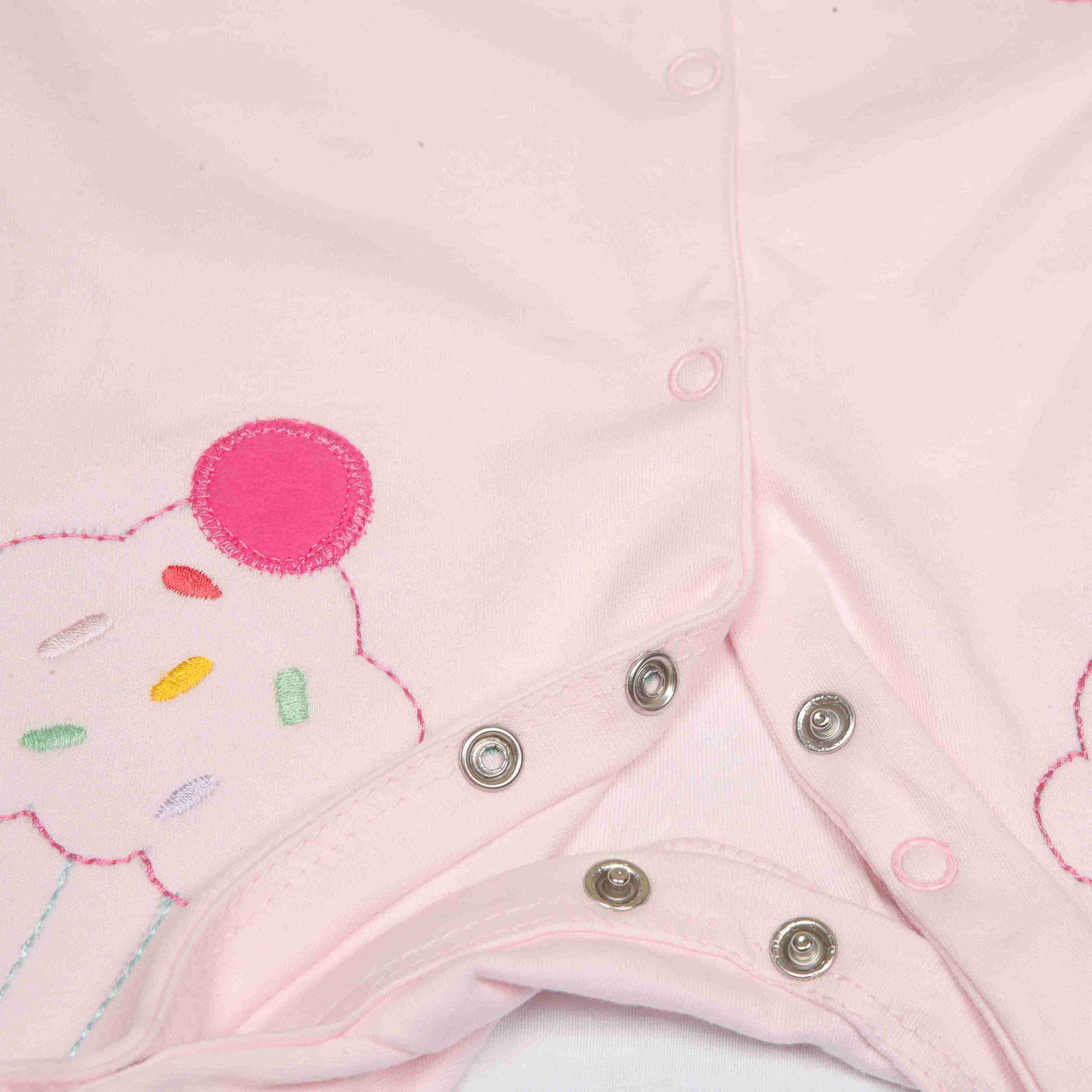Zaki - Girls Long Sleeve Open Feet Romper (3-18M)