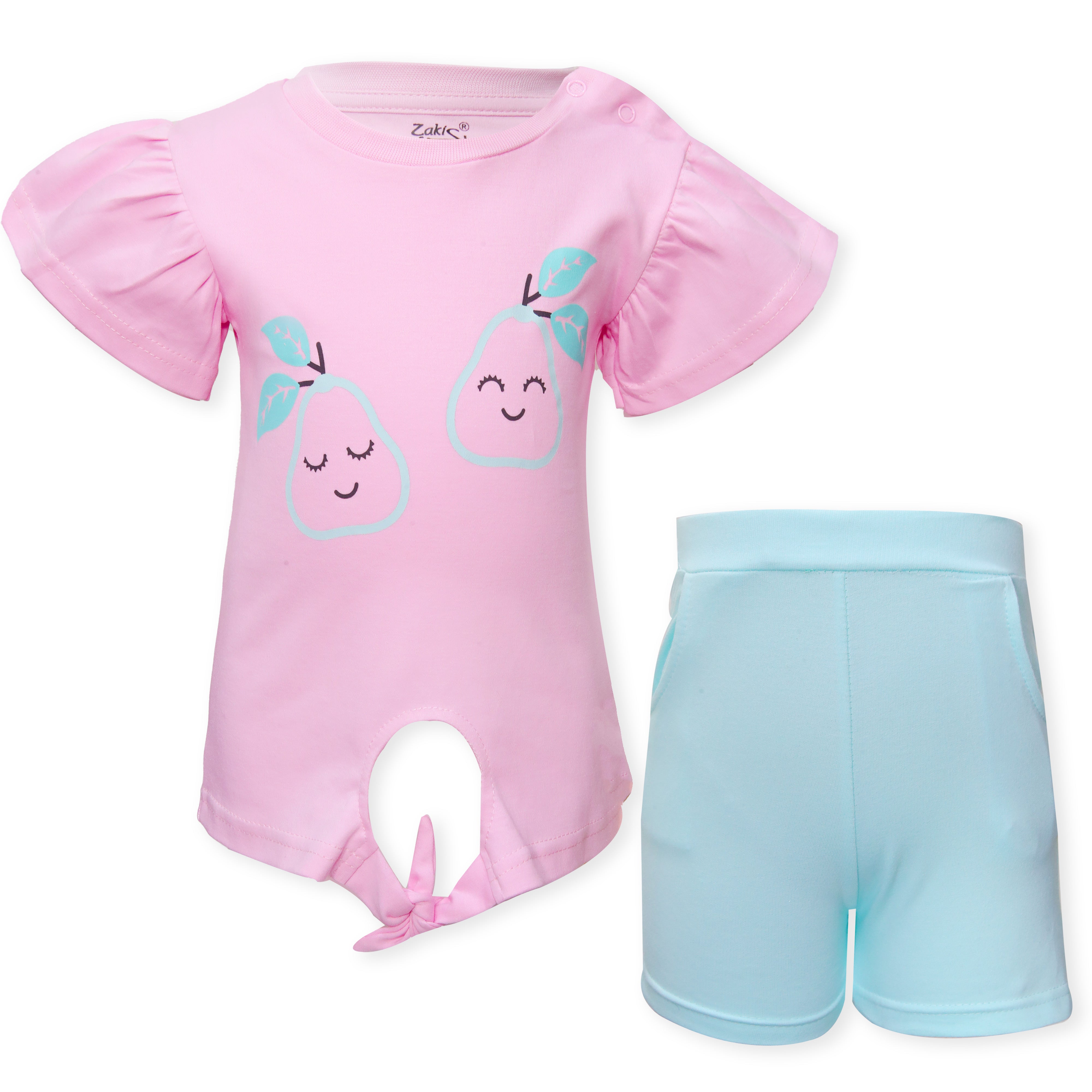 Zaki - Girls Top/Shorts 2 Pcs Set (0-24M)