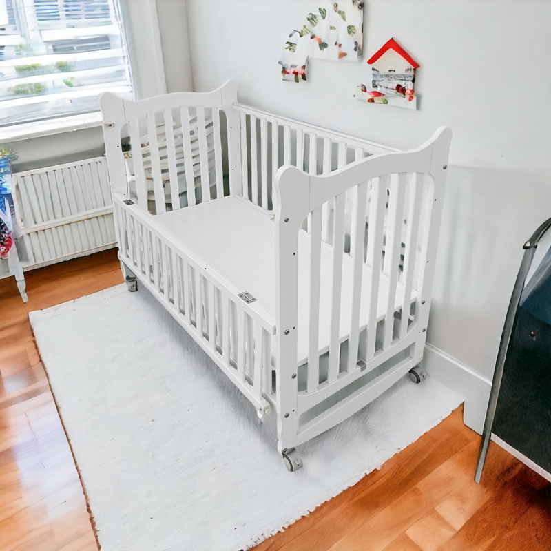 Baby Wooden Rocking Bed (120x60cm)