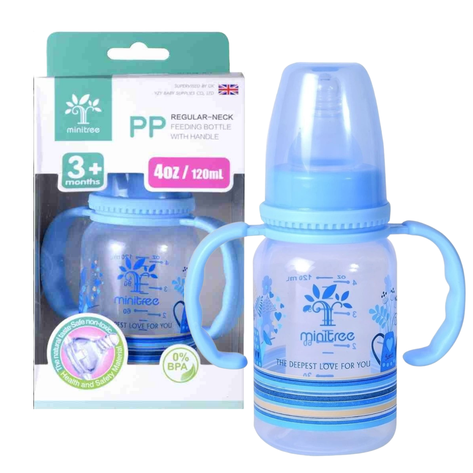MiniTree Feeding Bottle with Handle 150ml