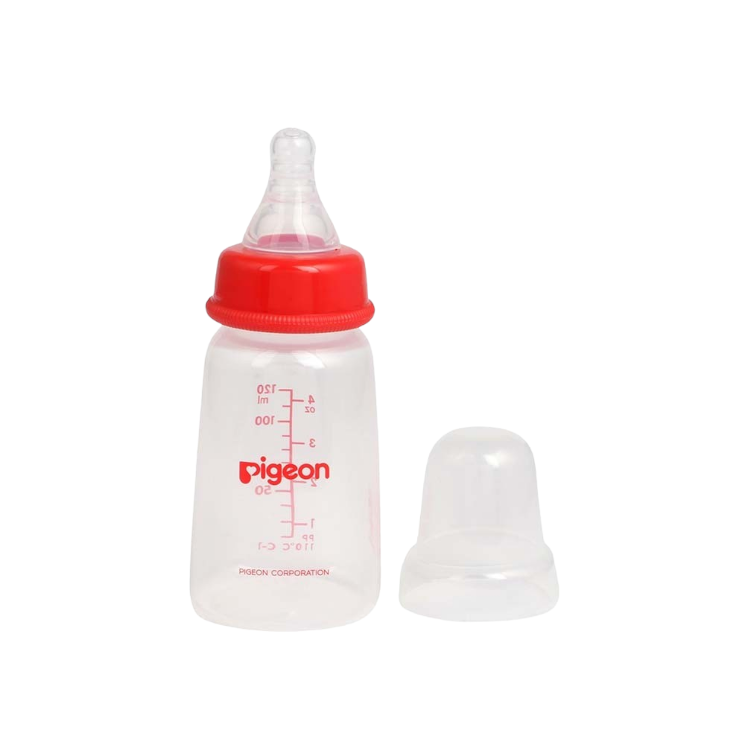 Pigeon Slim Neck Plastic Bottle Clear Cap 120 ml