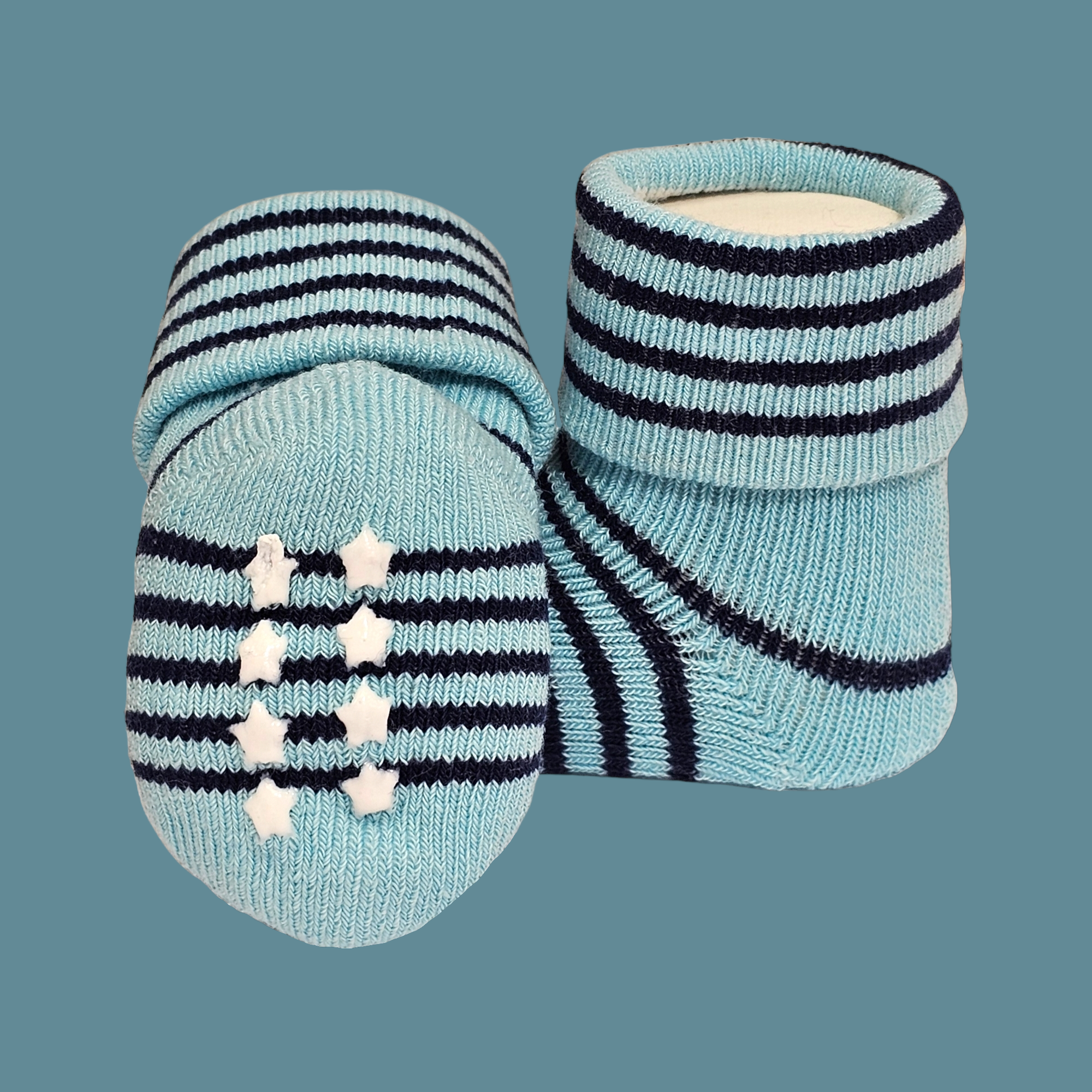 Hudson Pack of 3 Baby Boy Socks (0-6M)