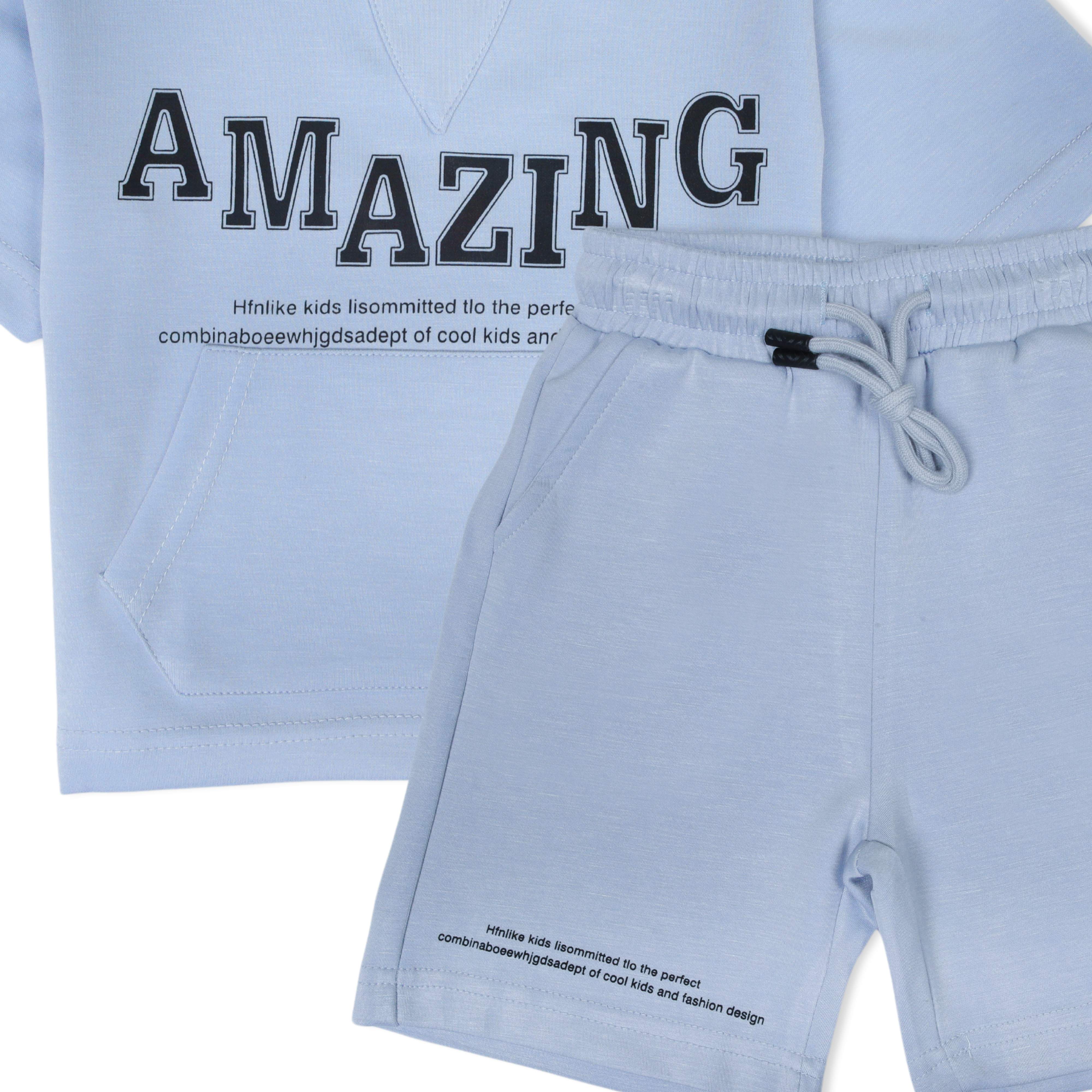 Silva- Boys Short Sleeves Tshirt & Short Set (2-5Y)