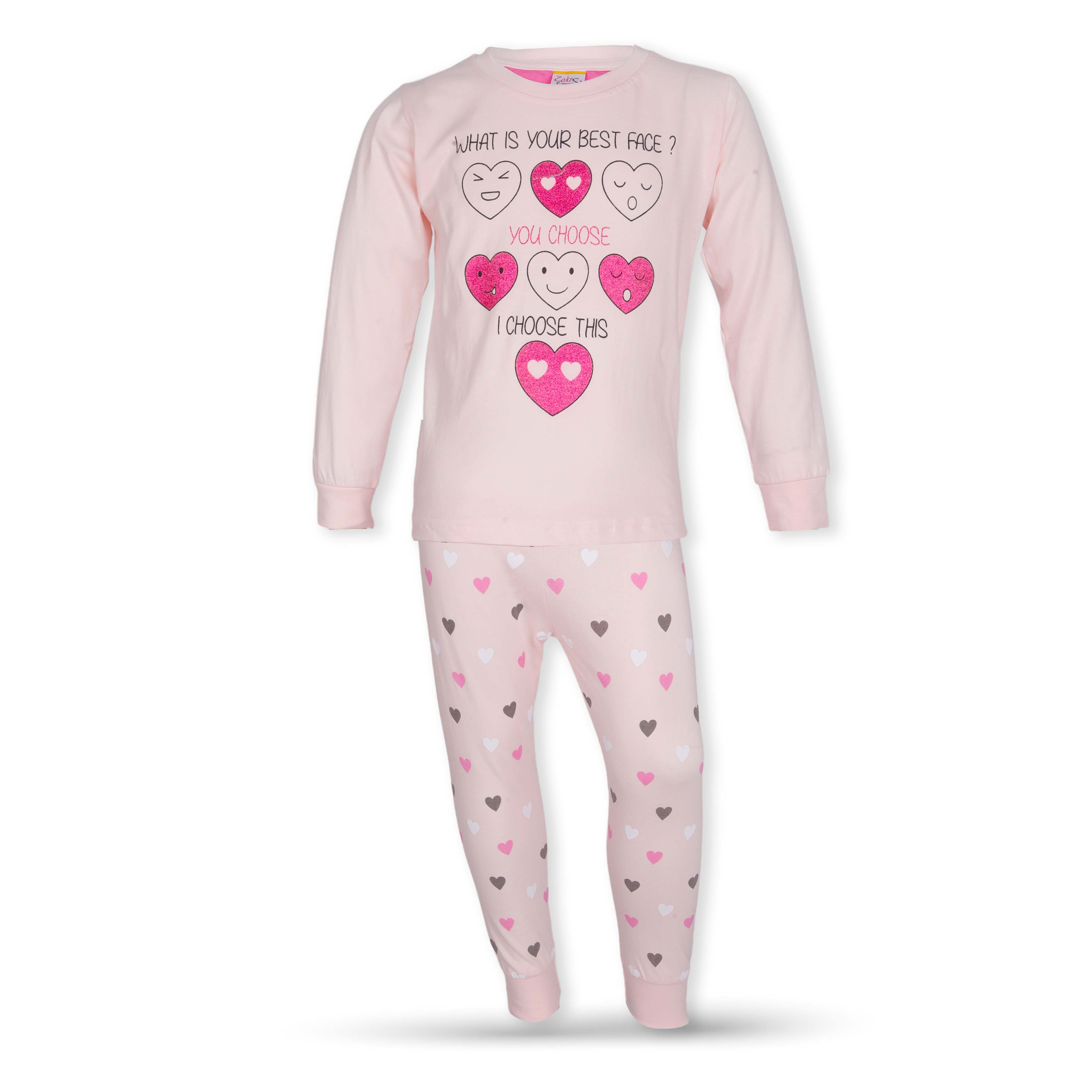 Girls L/S T-Shirt with Long Pants Set (8-13Y)