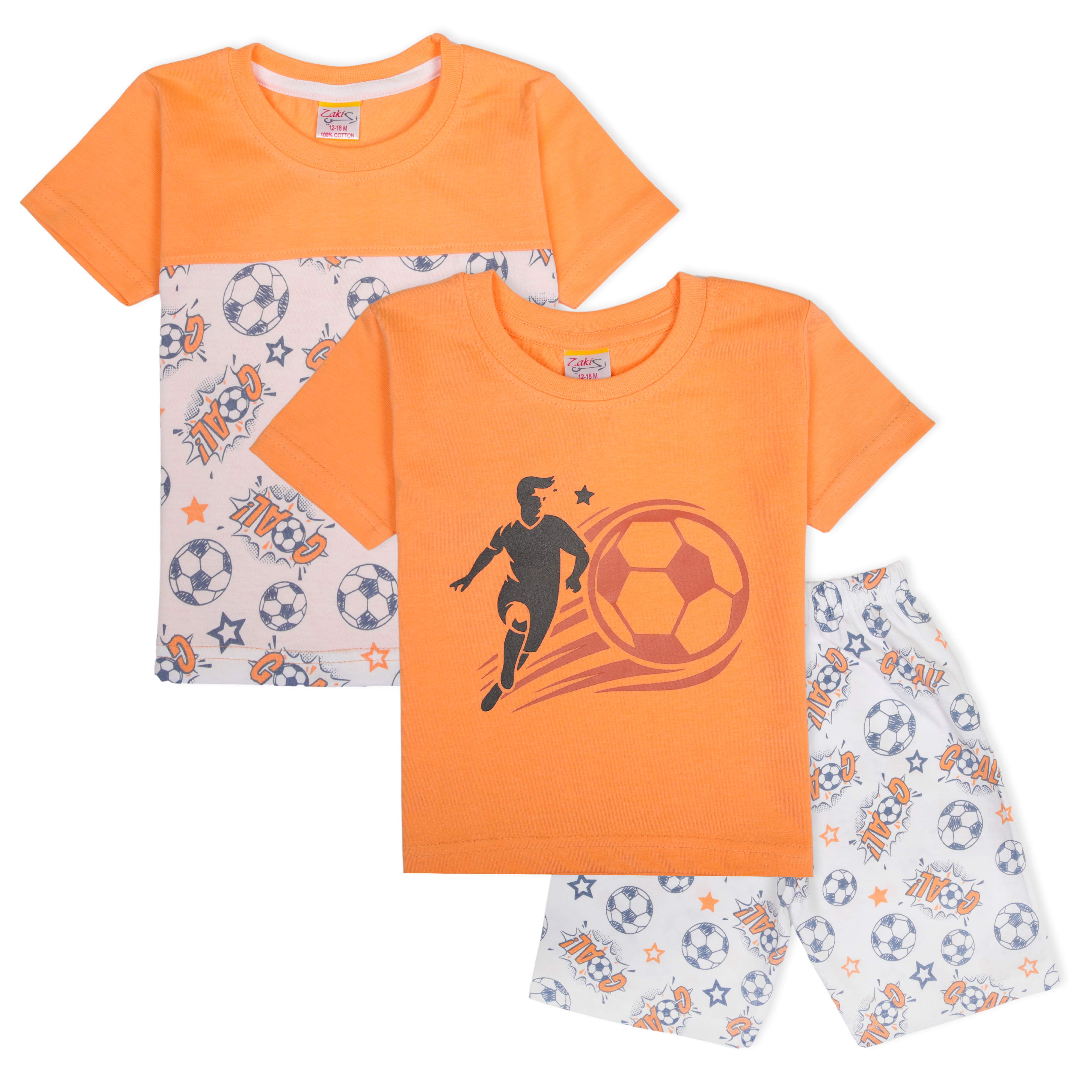 Zaki - Boys 2 Top / 1 Capri Pants Bermuda 3 Pcs Set (6-24M)