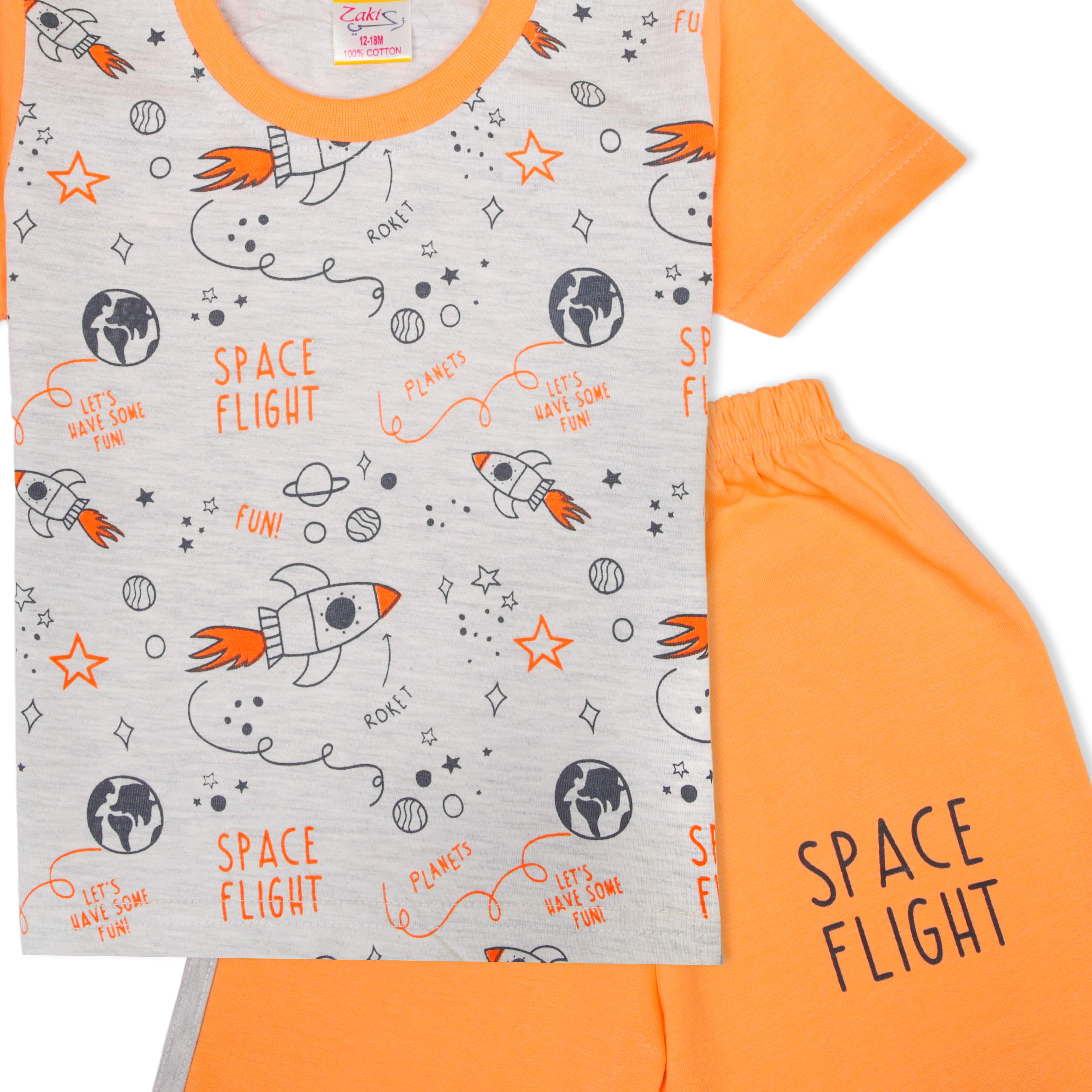 Zaki - Boys 2 Top / 1 Capri Pants Bermuda 3 Pcs Set (6-24M)