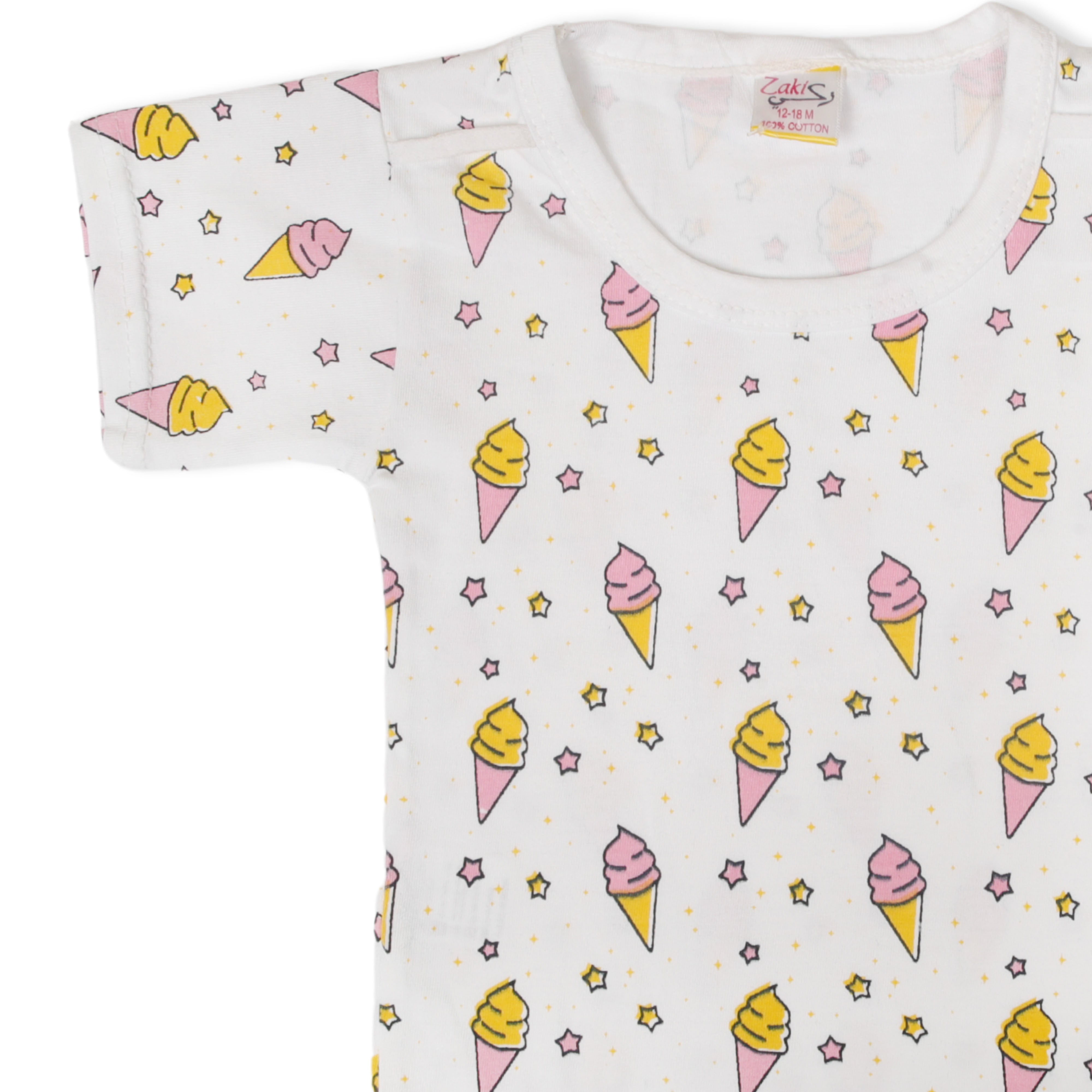 Zaki - Girls T-shirt with Dungaree Toy Set (0-18M)