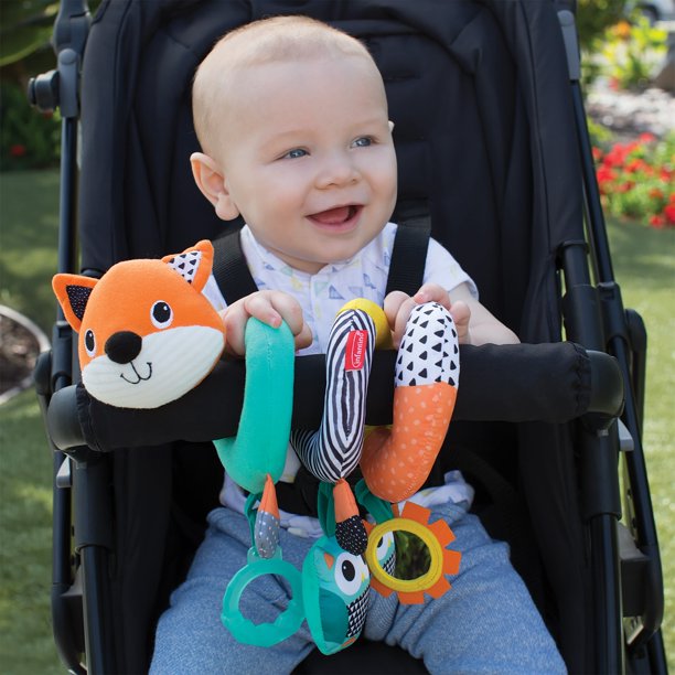 Infantino Spin & King Travel Bar Activity Toy