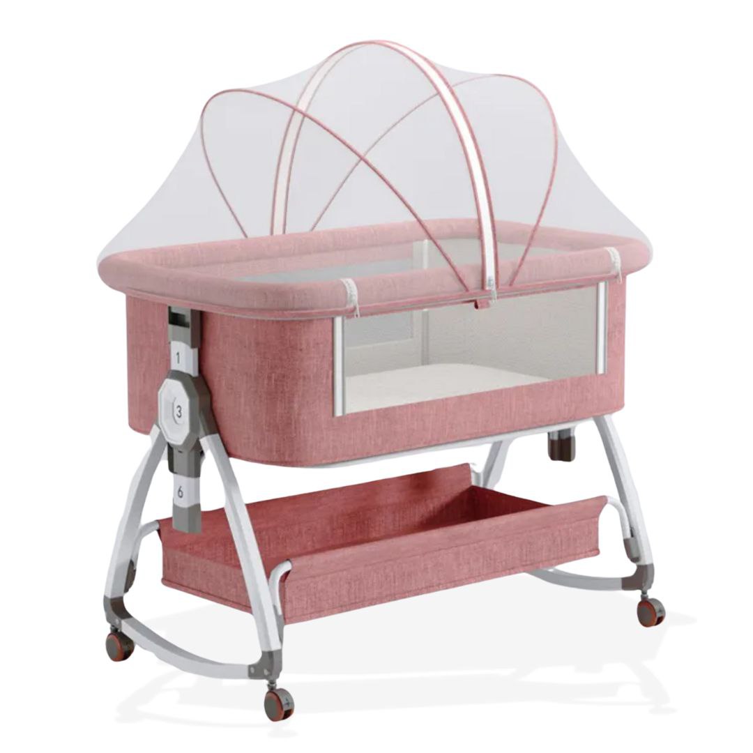 Baby Rocking Bassinet Crib 3 in 1 - Pink