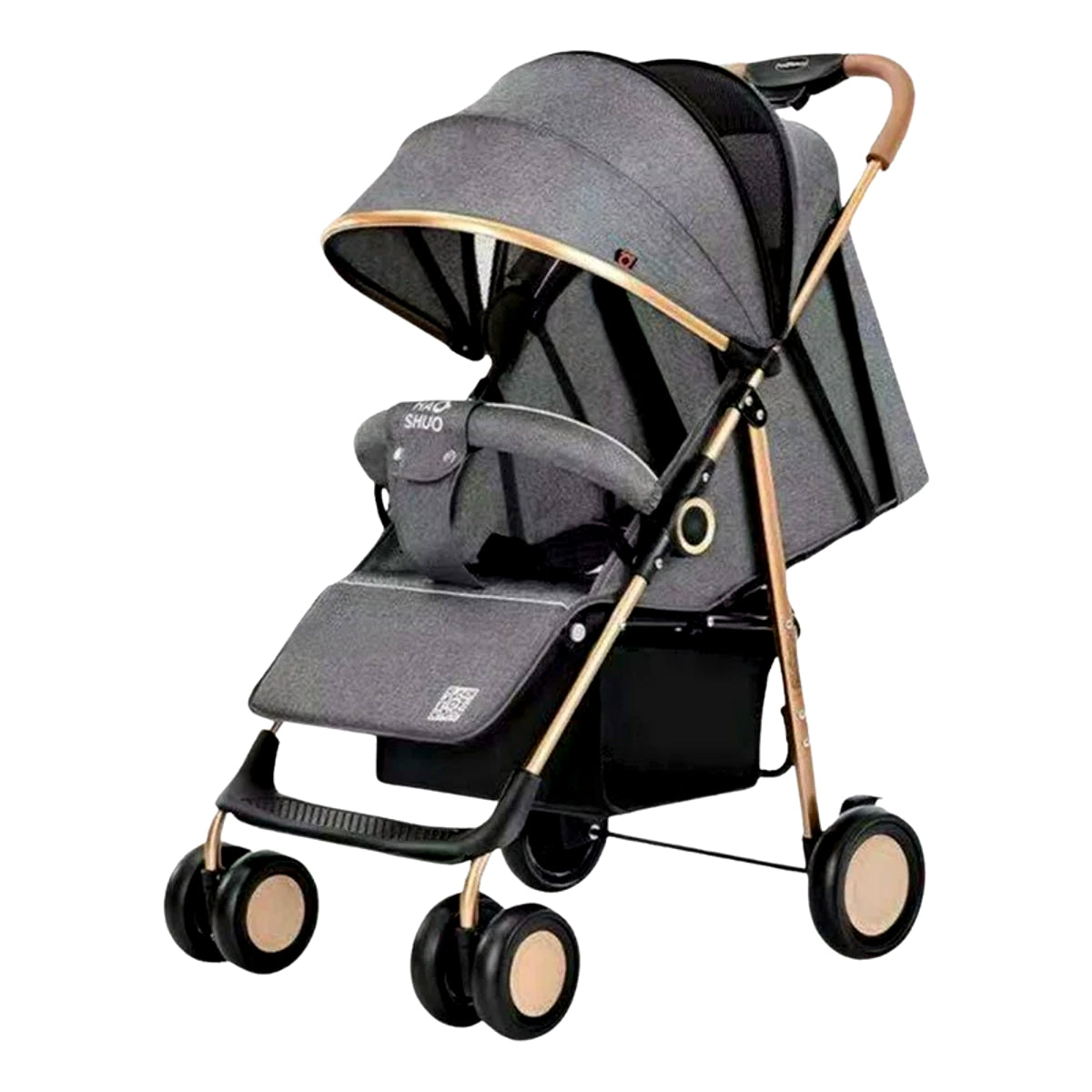 HUASHUO Lightweight Baby Travel Stroller (Grey)