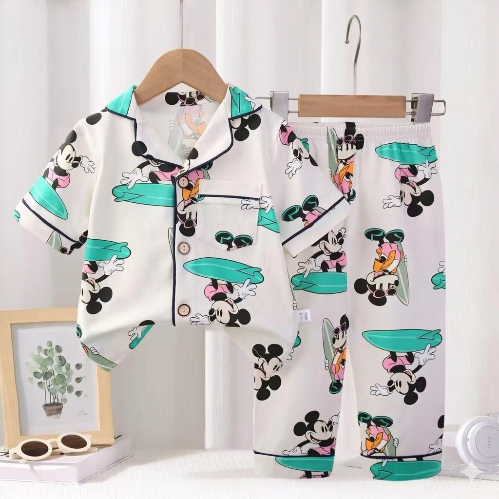 Mickey Front Open Pyjama- 1 to 9 years