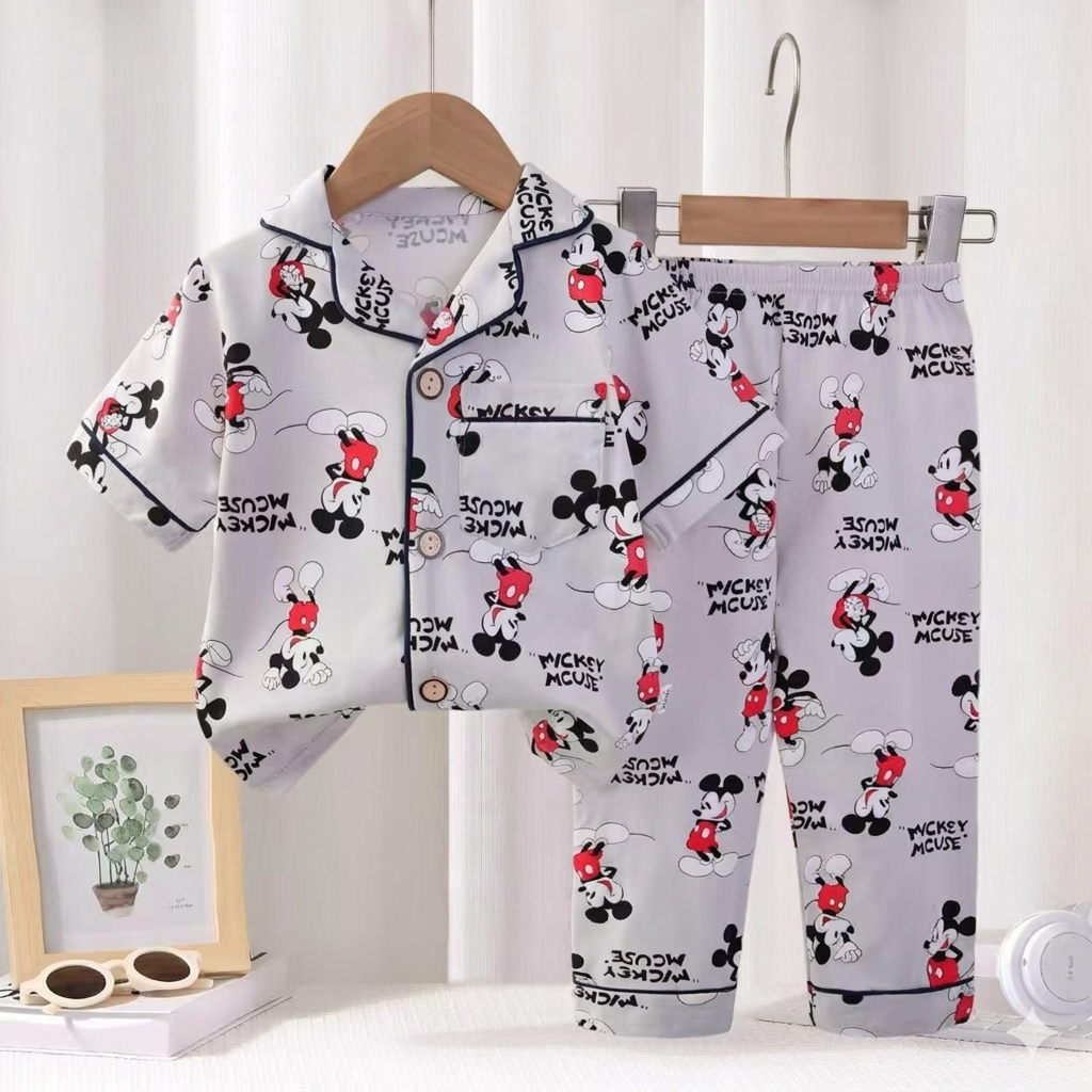 Mickey Front Open Pyjama- 1 to 9 years