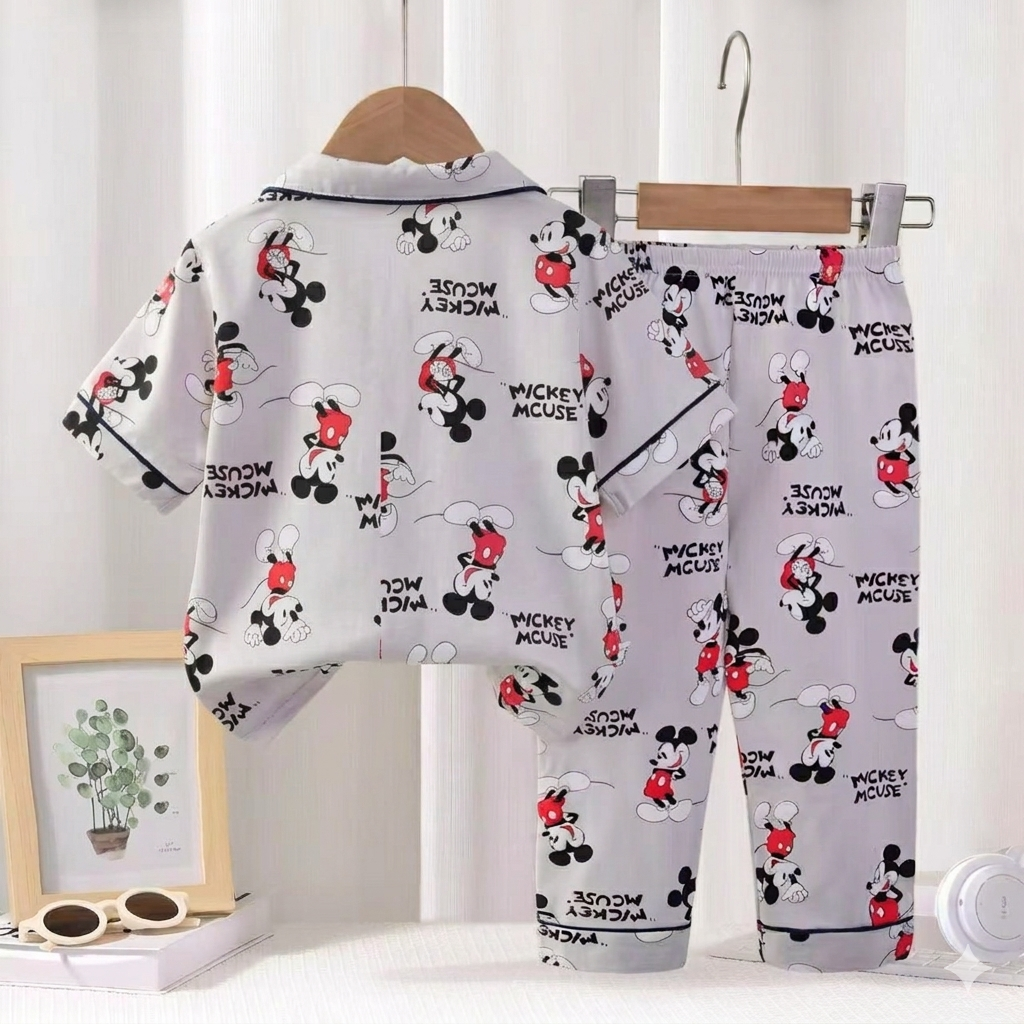 Mickey Front Open Pyjama- 1 to 9 years