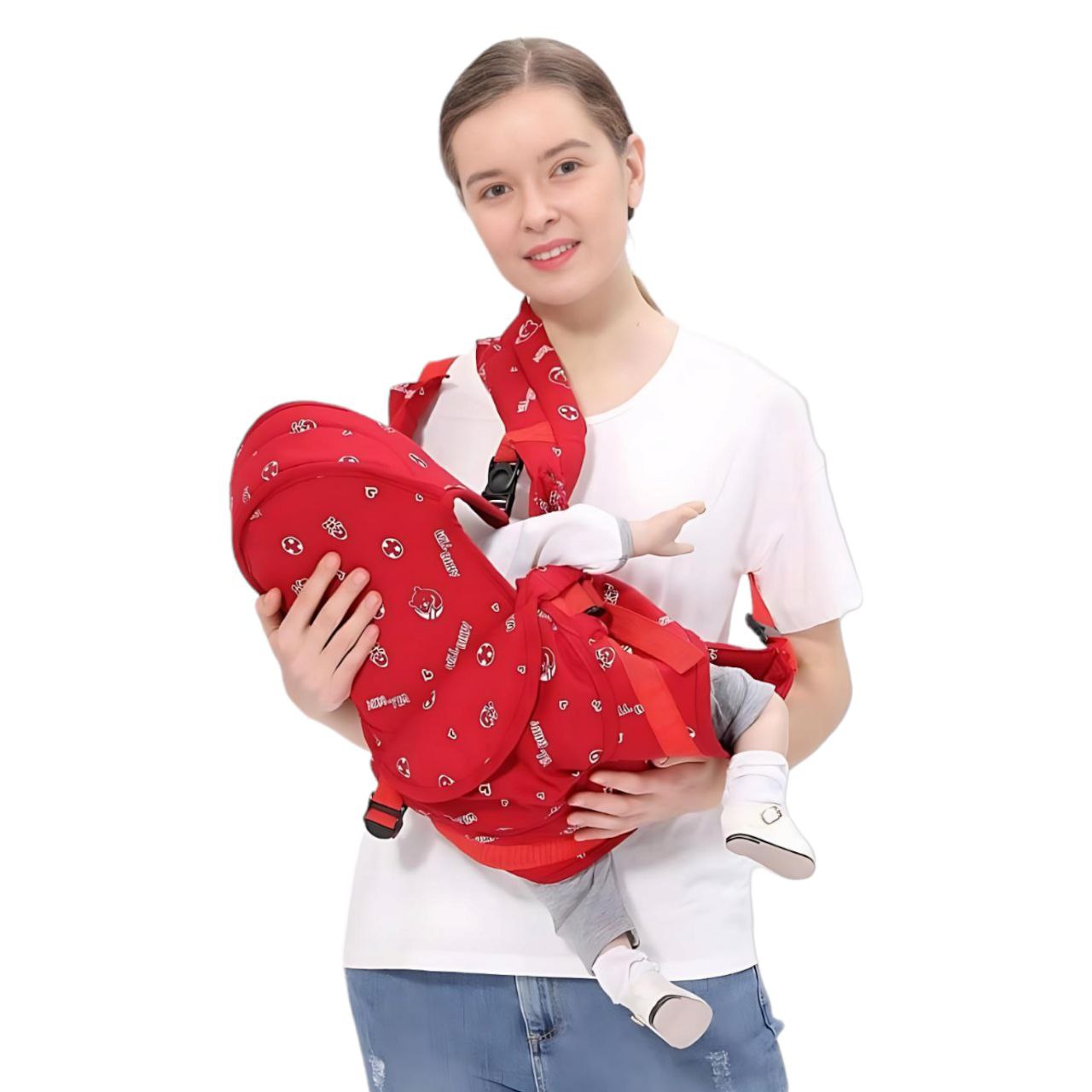 6 in 1 Willbaby Baby Carrier (Red/Blue)