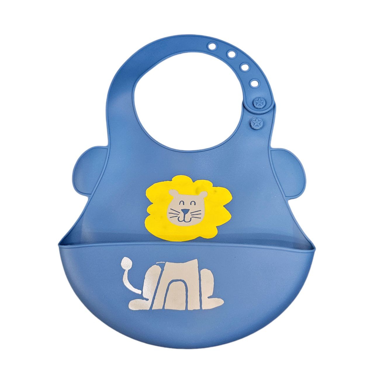 Baby Silicon Bib with Catch Pocket