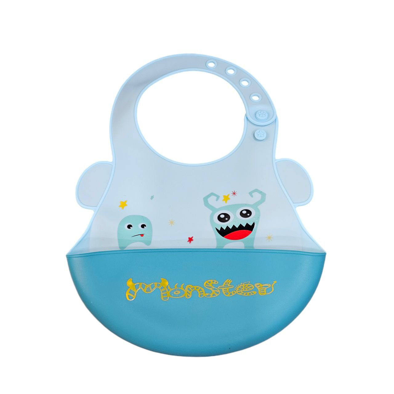 Baby Silicon Bib with Catch Pocket