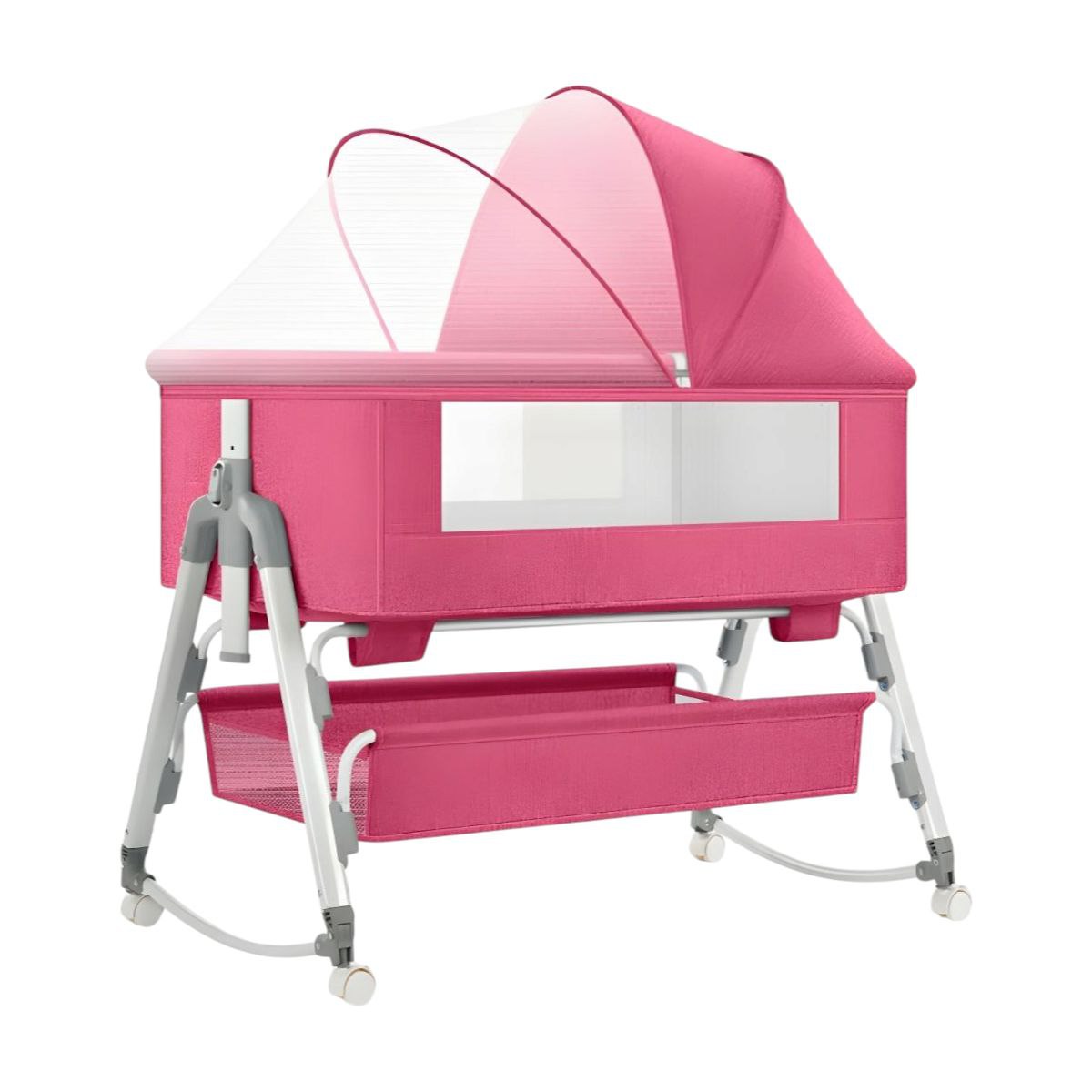 Baby Rocking Bassinet Crib - Pink