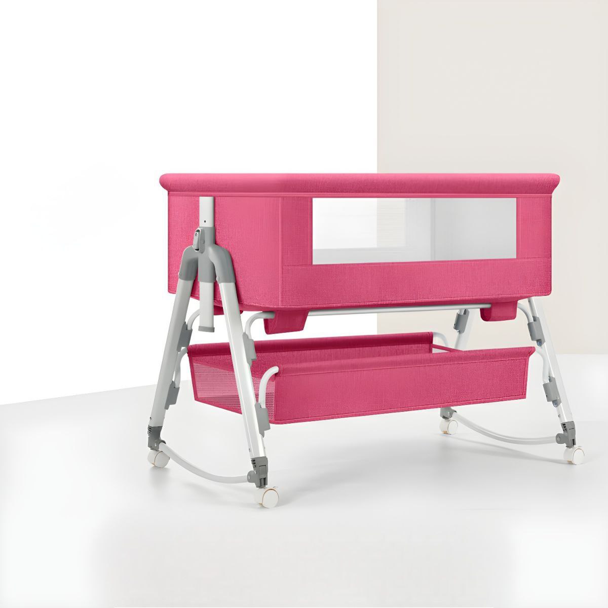 Baby Rocking Bassinet Crib - Pink