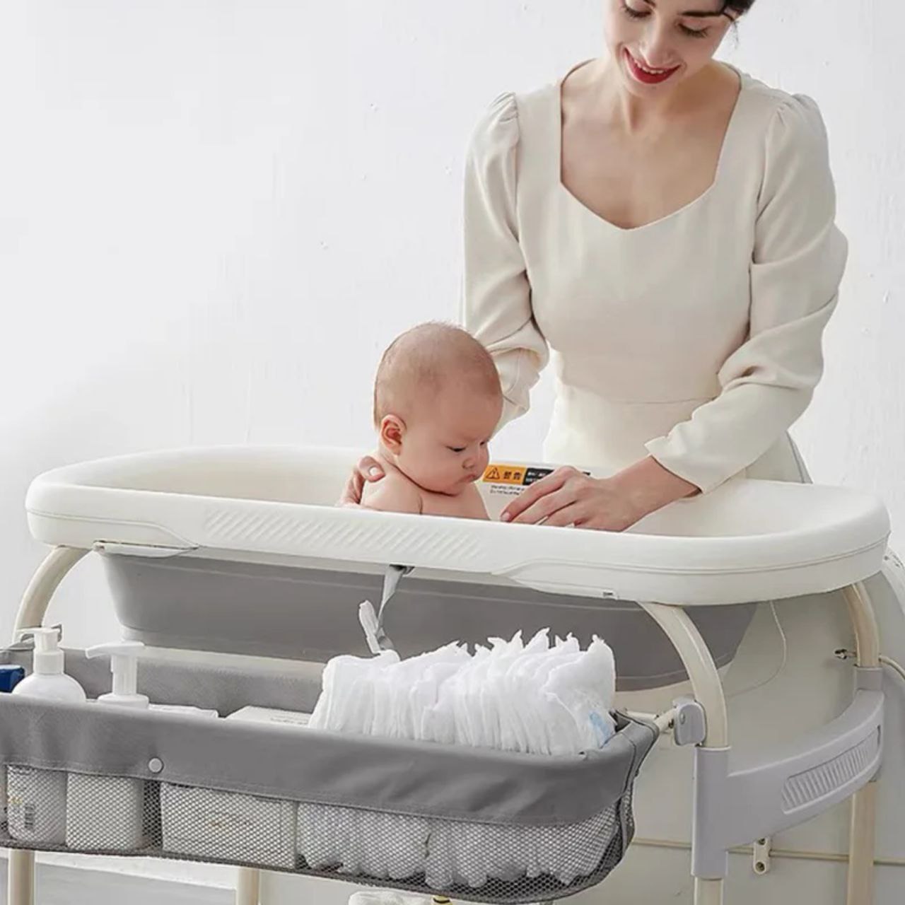 POPYPAPA 5-in-1 Baby Changing Table โ Smart, Safe & Space-Saving