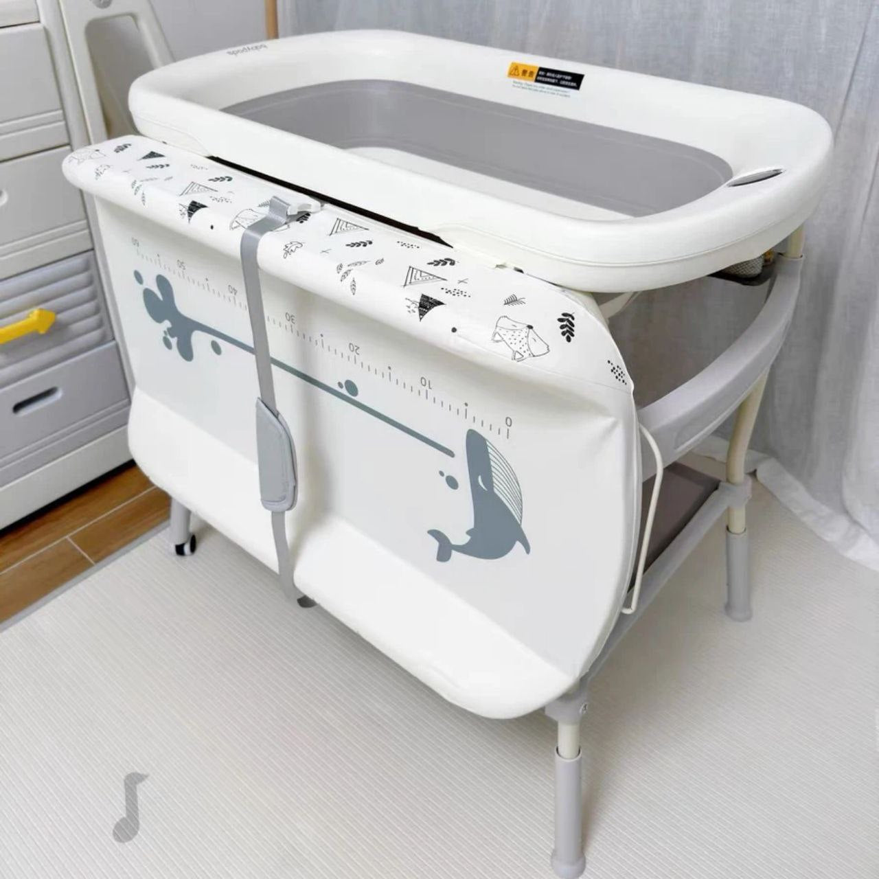 POPYPAPA 5-in-1 Baby Changing Table โ Smart, Safe & Space-Saving
