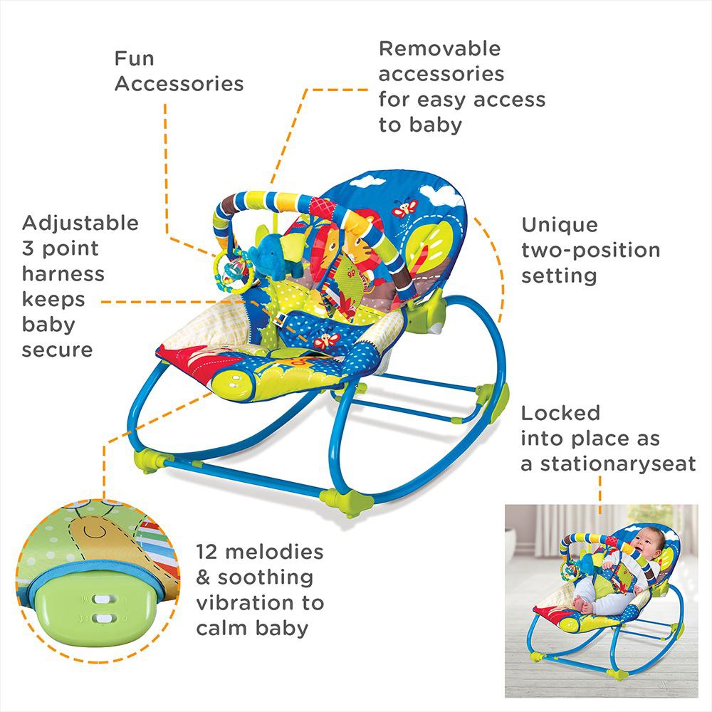 Mastela Newborn/Toddler Rocker - Blue
