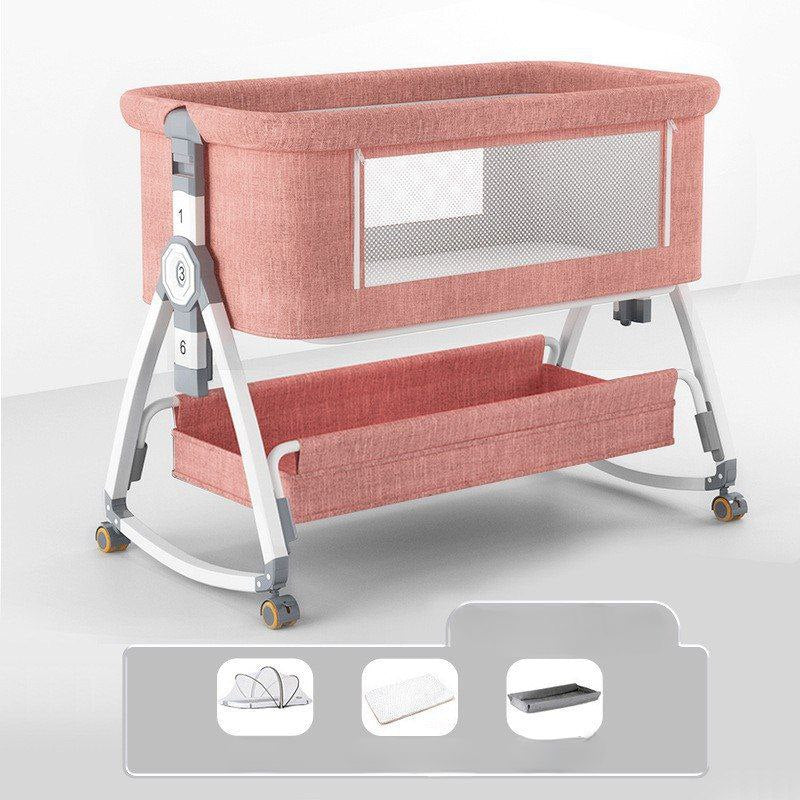 Baby Rocking Bassinet Crib 3 in 1 - Pink