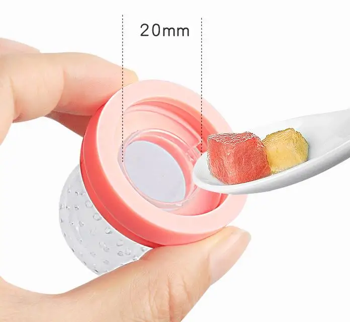 Baby Fresh Food Feeder Pacifier Silicone - Blue/Pink/Purple